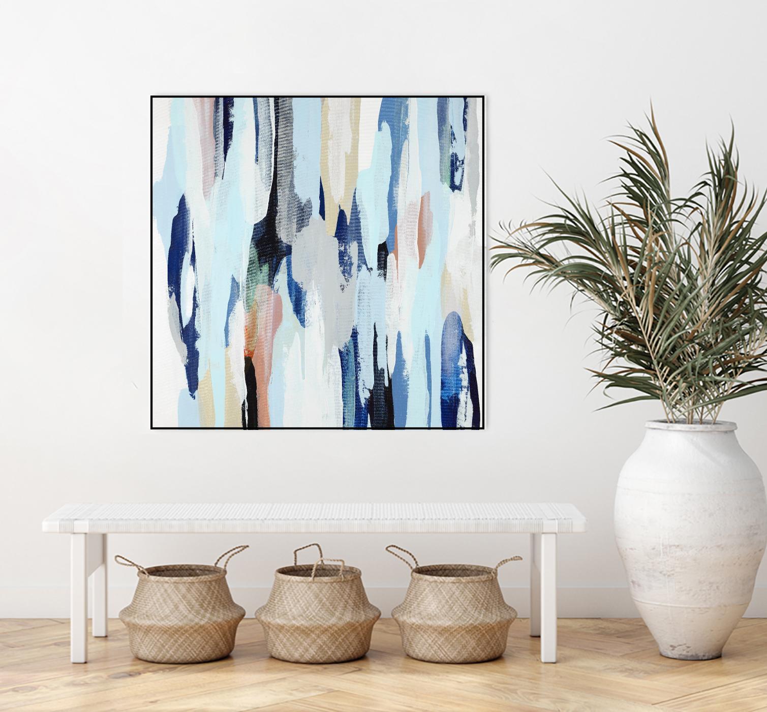 Creating Coastal by Daleno Art on GIANT ART - beige abstract abstrait