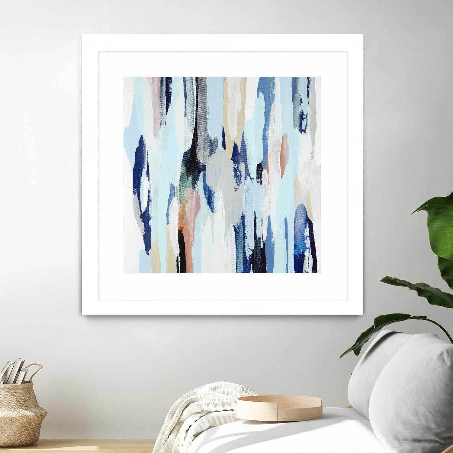 Creating Coastal by Daleno Art on GIANT ART - beige abstract abstrait