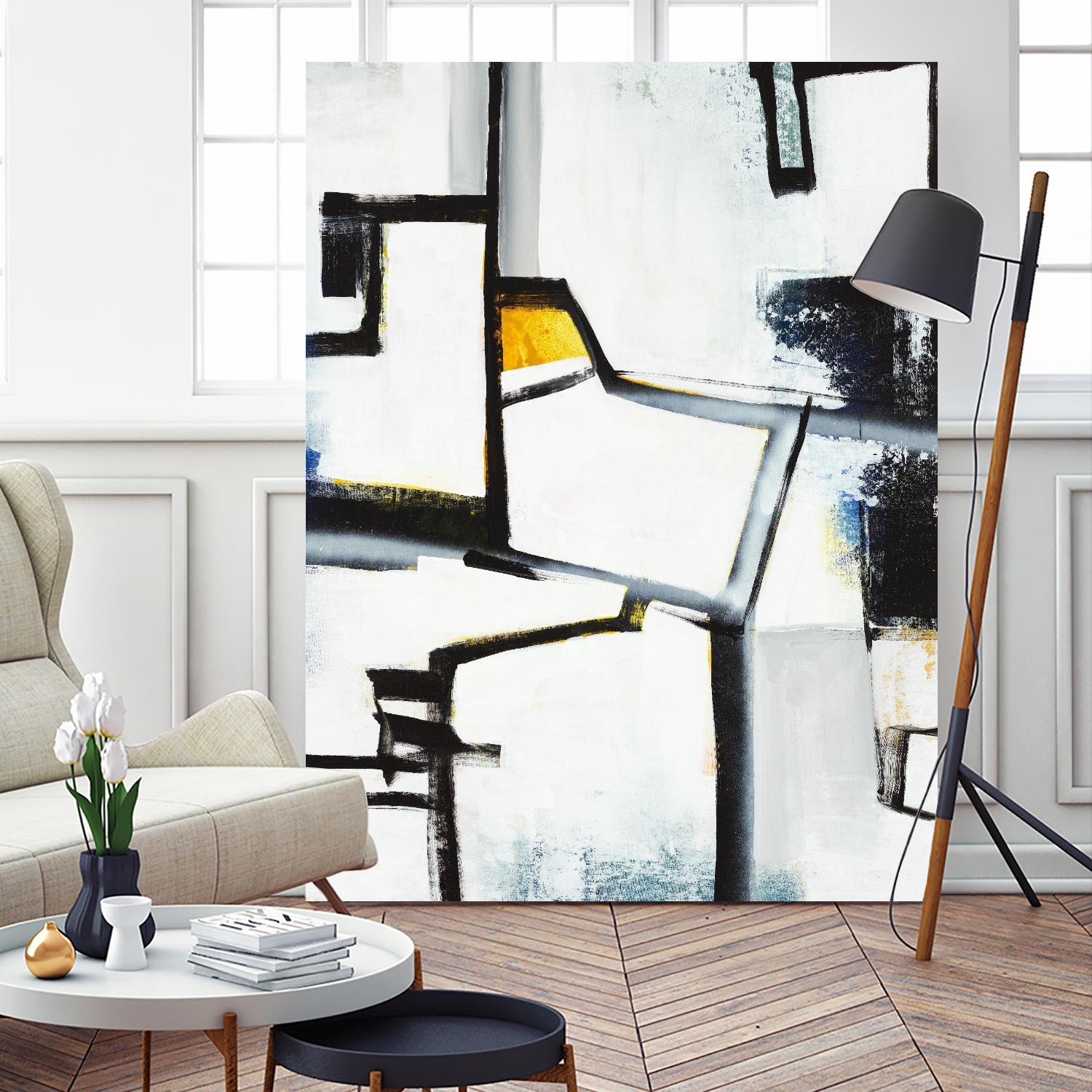 The A Line II by Daleno Art on GIANT ART - white abstract abstrait