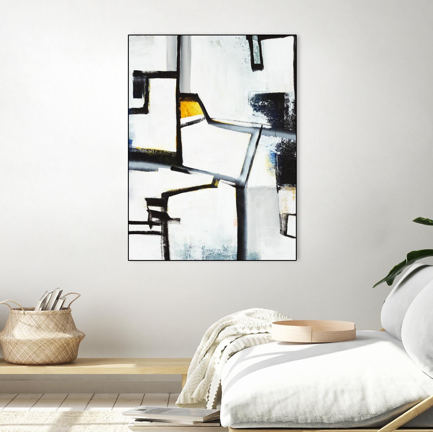 The A Line II by Daleno Art on GIANT ART - white abstract abstrait