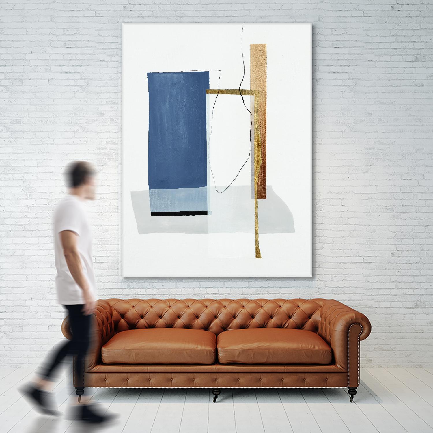 Setting Early II by Daleno Art on GIANT ART - gold abstract abstrait