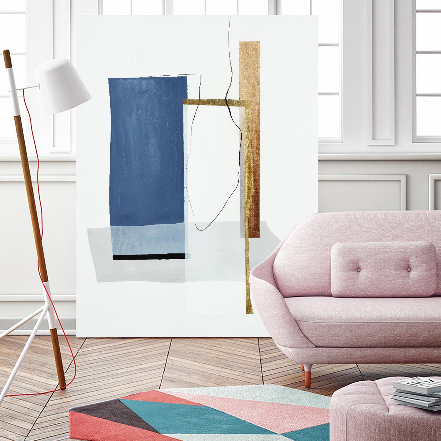 Setting Early II by Daleno Art on GIANT ART - gold abstract abstrait