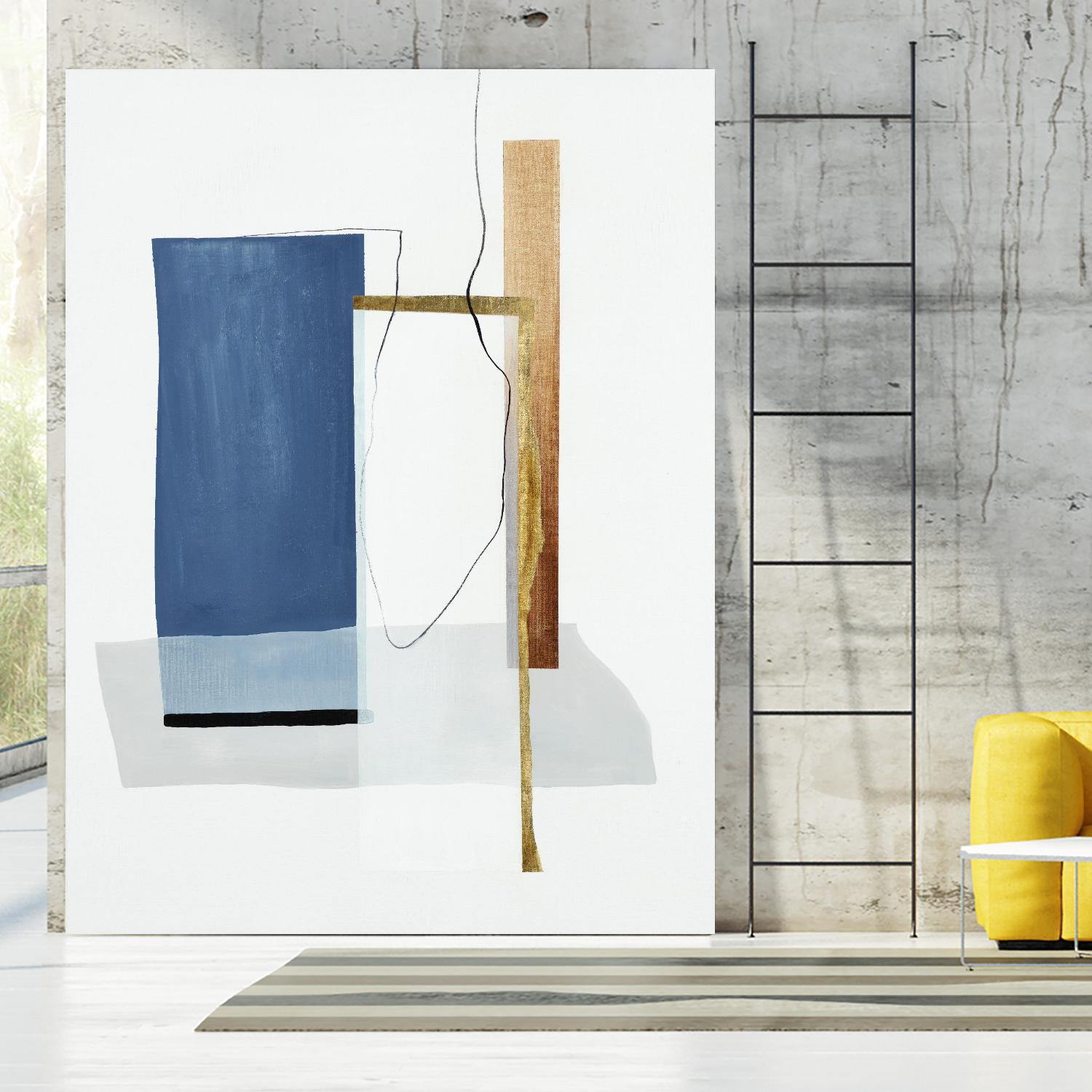 Setting Early II by Daleno Art on GIANT ART - gold abstract abstrait