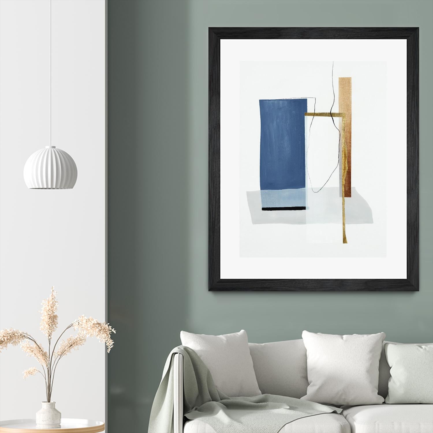 Setting Early II by Daleno Art on GIANT ART - gold abstract abstrait