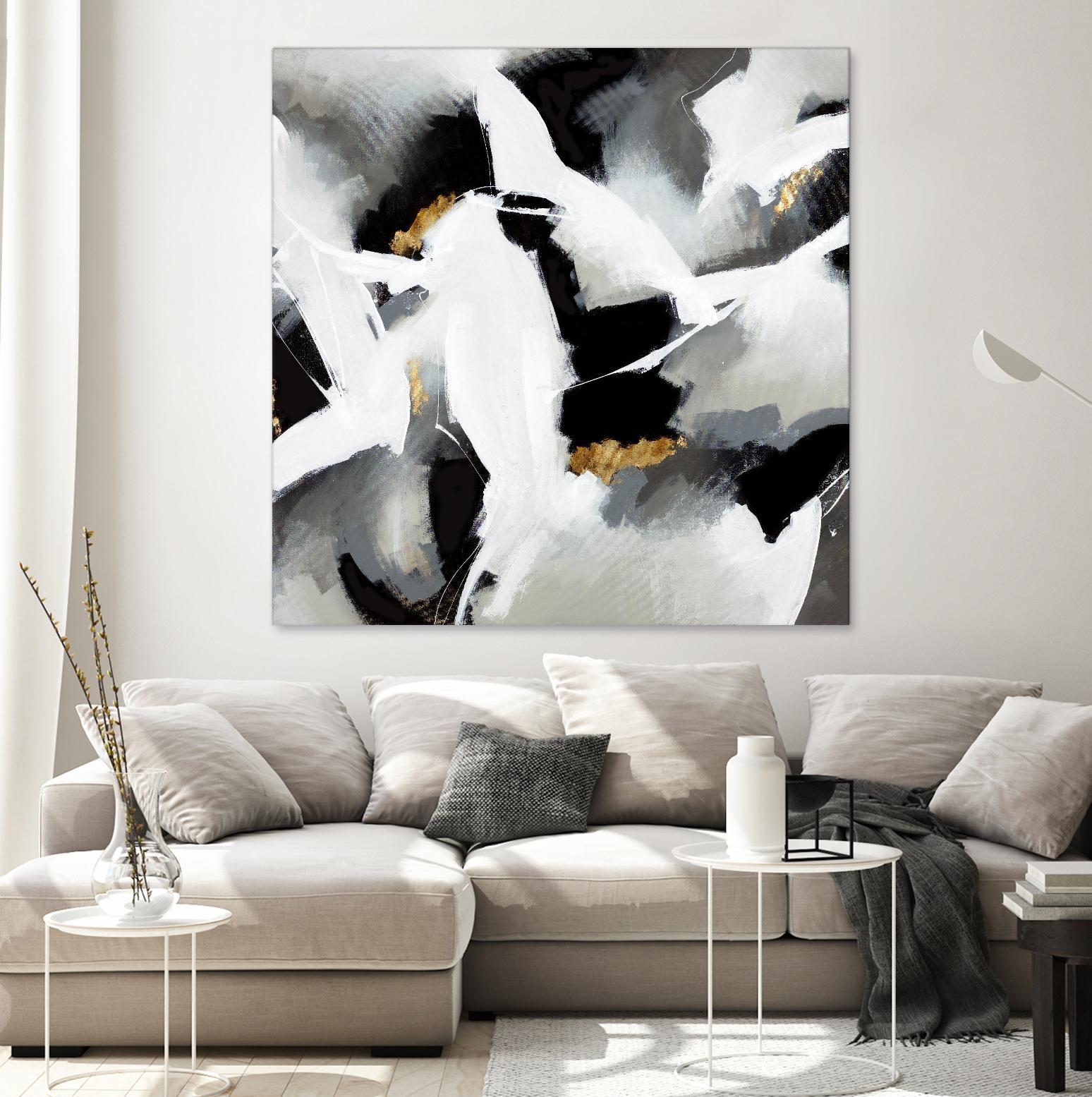 Driven to Dig In by Daleno Art on GIANT ART - gold abstract abstrait