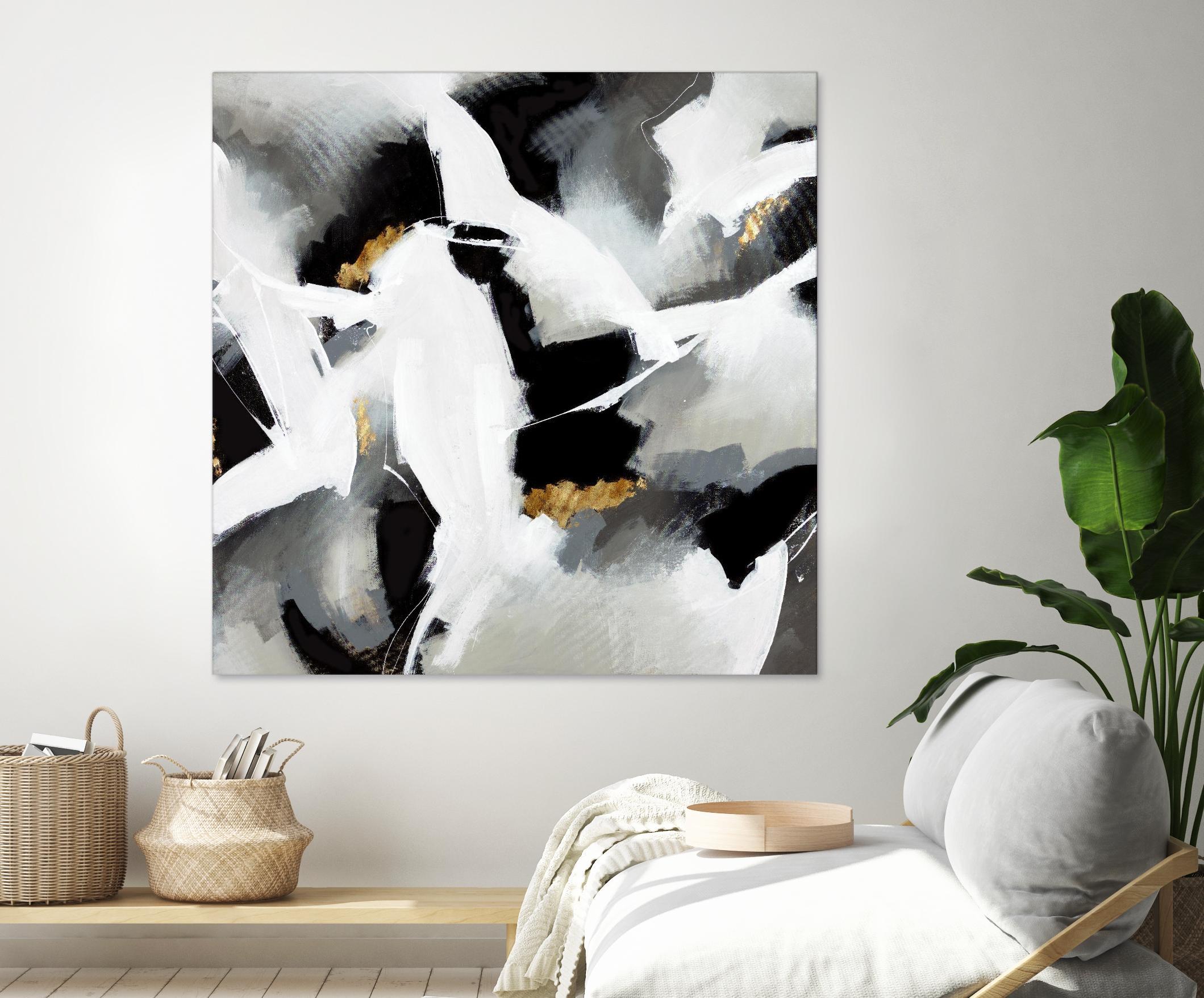 Driven to Dig In by Daleno Art on GIANT ART - gold abstract abstrait