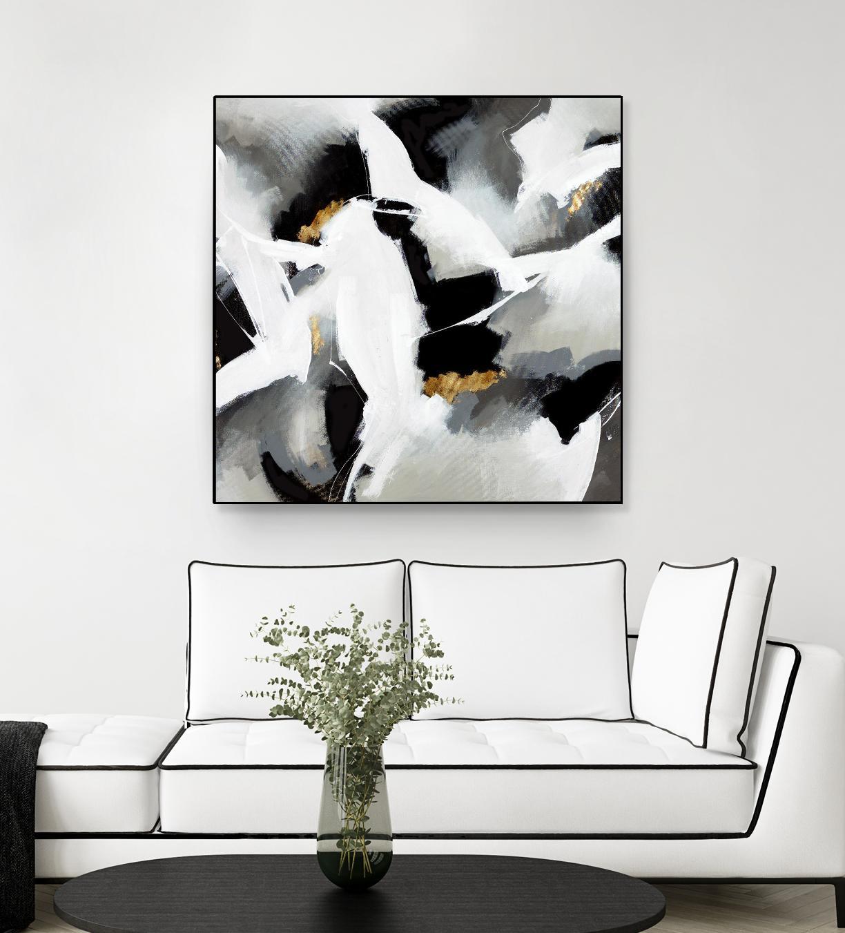 Driven to Dig In by Daleno Art on GIANT ART - gold abstract abstrait