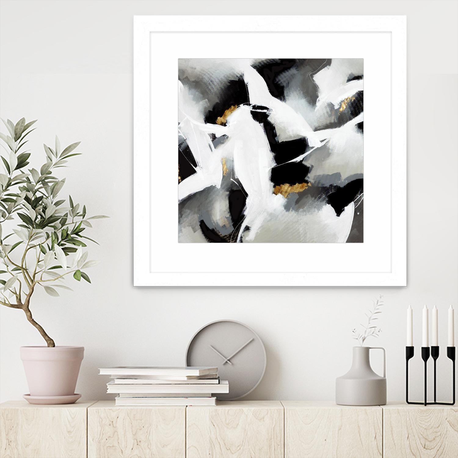 Driven to Dig In by Daleno Art on GIANT ART - gold abstract abstrait