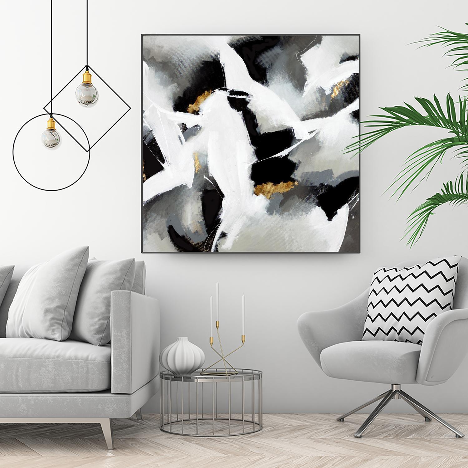 Driven to Dig In by Daleno Art on GIANT ART - gold abstract abstrait