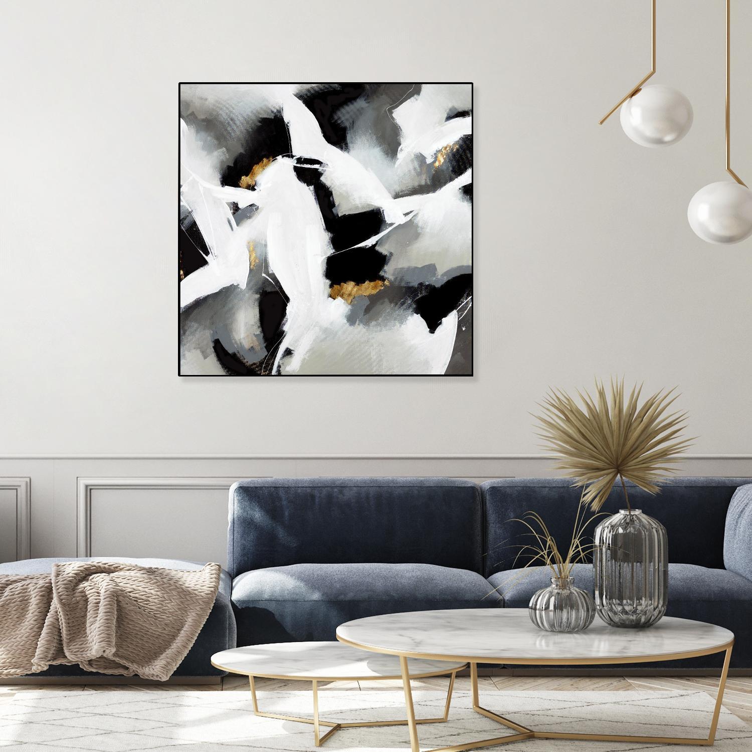 Driven to Dig In by Daleno Art on GIANT ART - gold abstract abstrait