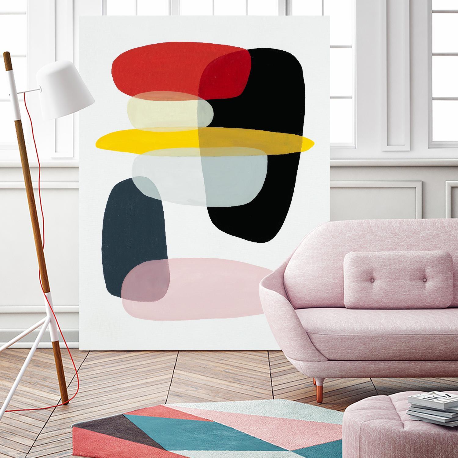 Joy and Pop I by Daleno Art on GIANT ART - abstract