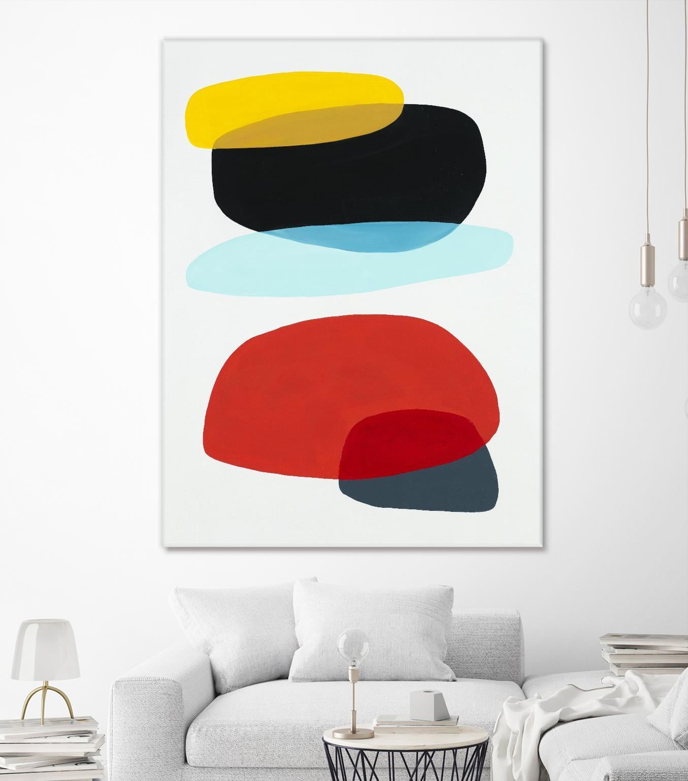 Joy and Pop II by Daleno Art on GIANT ART - red shapes
