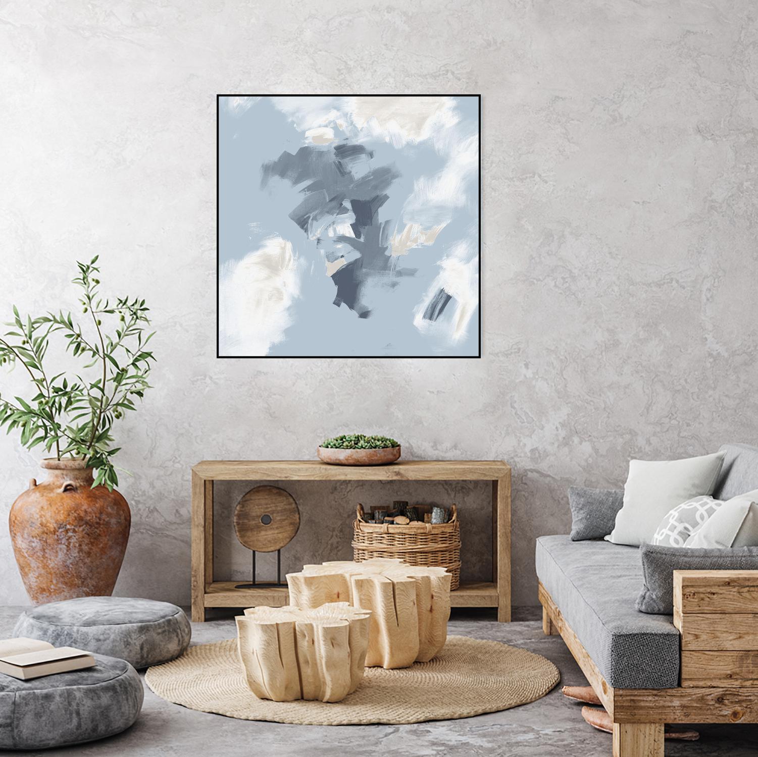 Peaches and Cream II by Daleno Art on GIANT ART - beige abstract