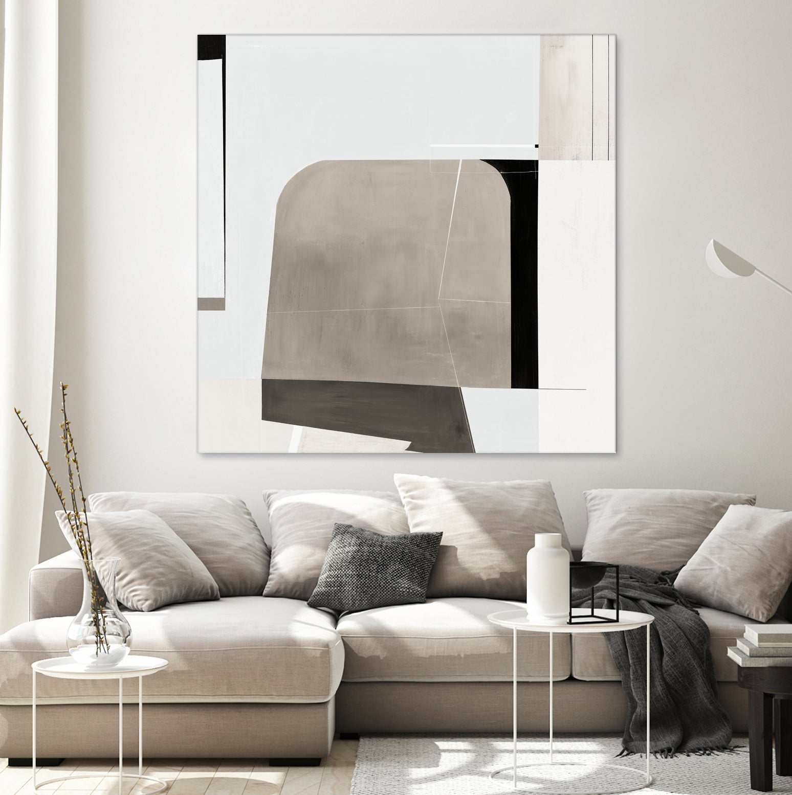 Rugby II by Daleno Art on GIANT ART - beige abstract