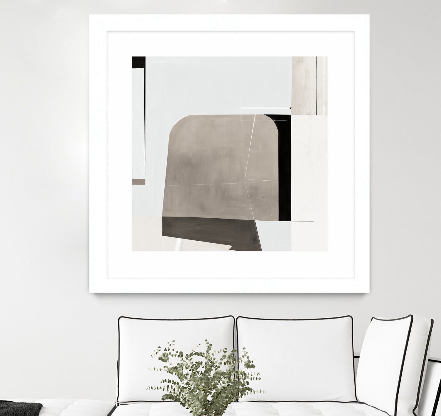 Rugby II by Daleno Art on GIANT ART - beige abstract