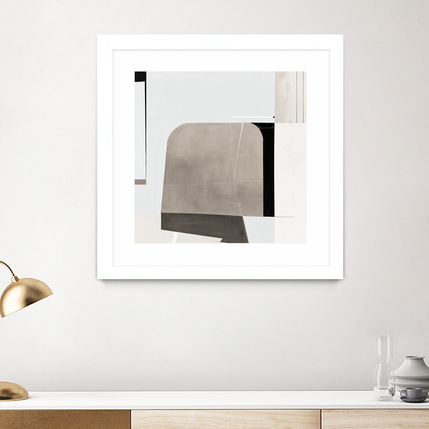 Rugby II by Daleno Art on GIANT ART - beige abstract