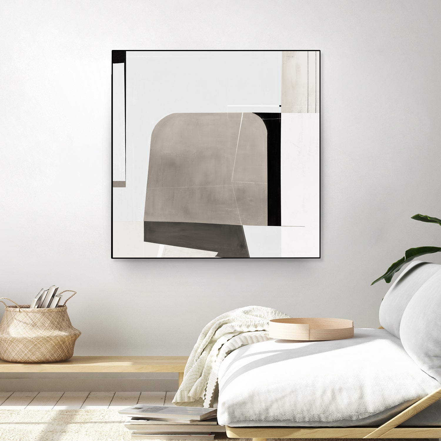 Rugby II by Daleno Art on GIANT ART - beige abstract