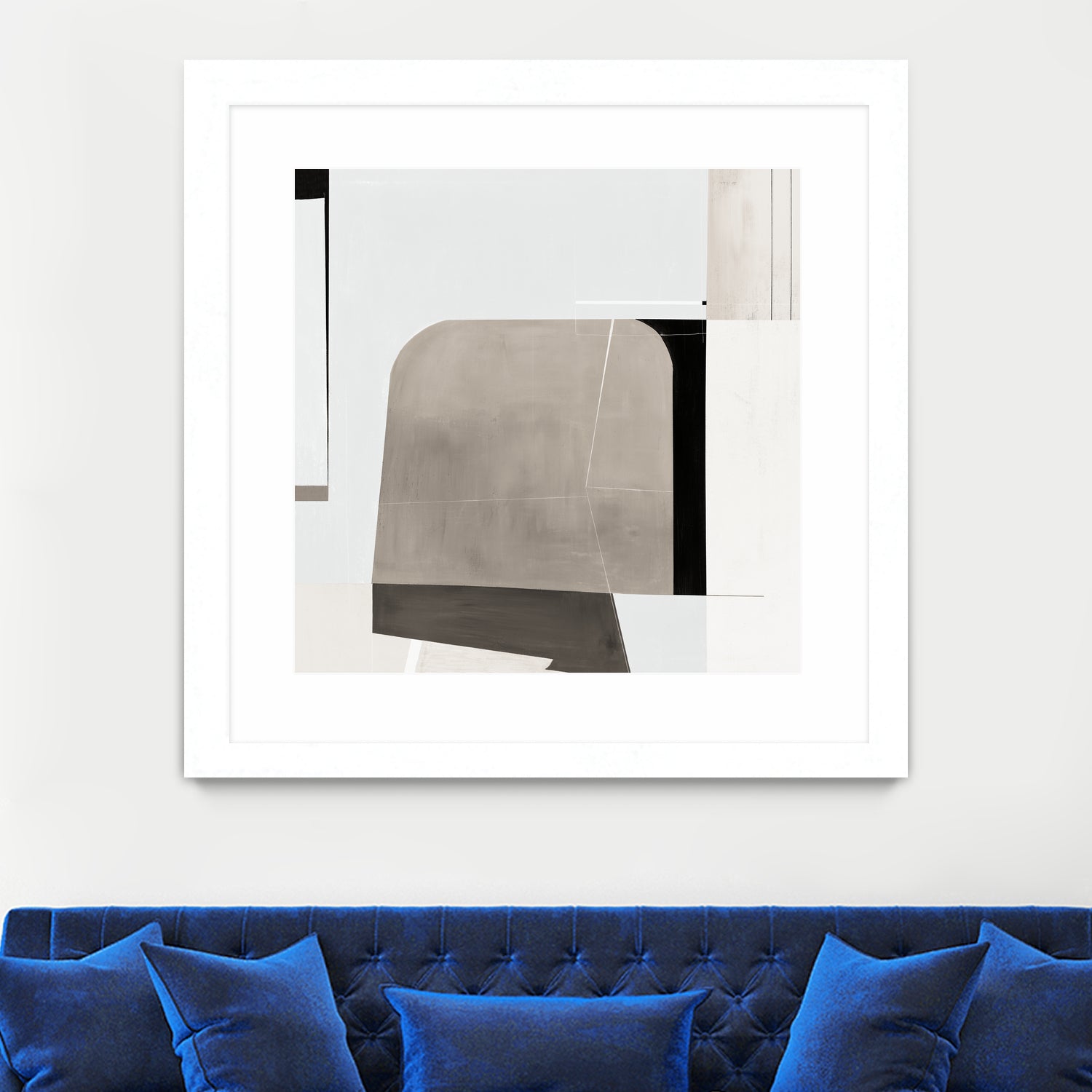 Rugby II by Daleno Art on GIANT ART - beige abstract