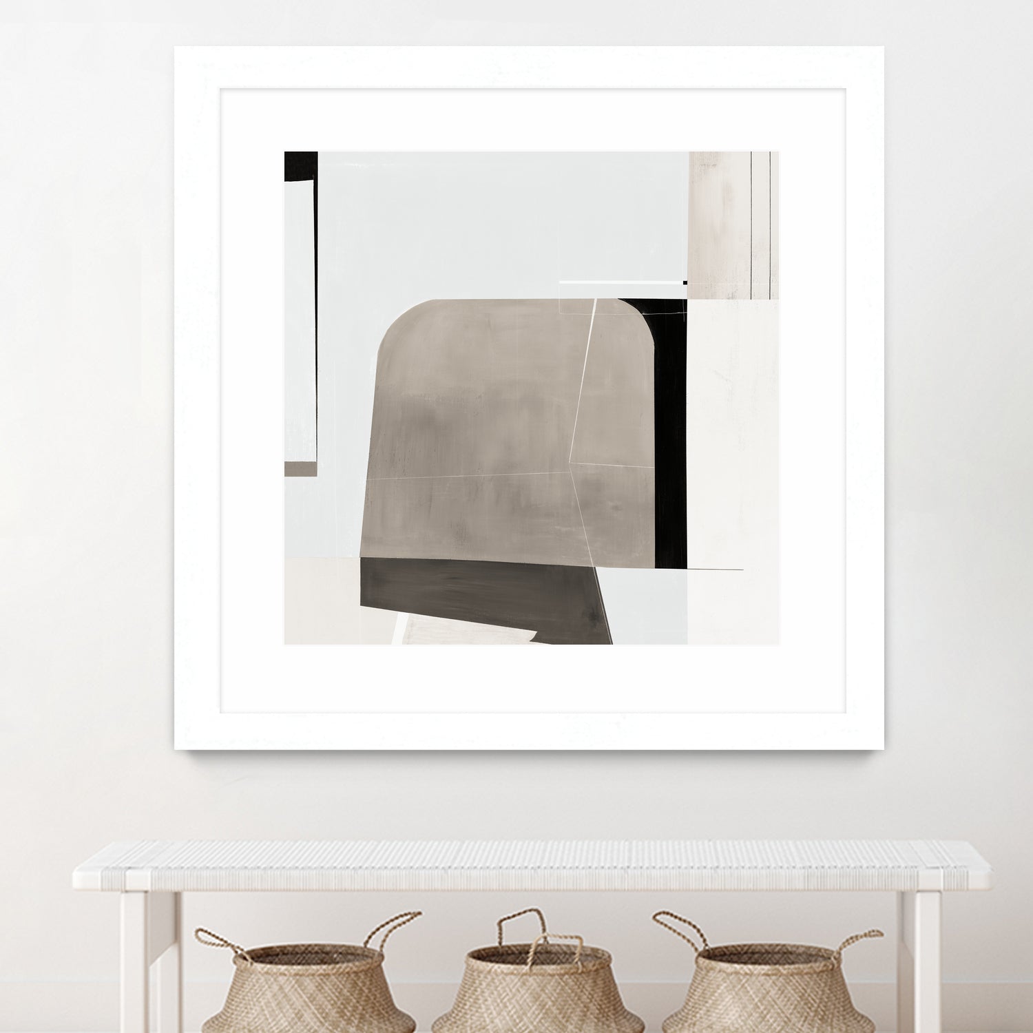 Rugby II by Daleno Art on GIANT ART - beige abstract