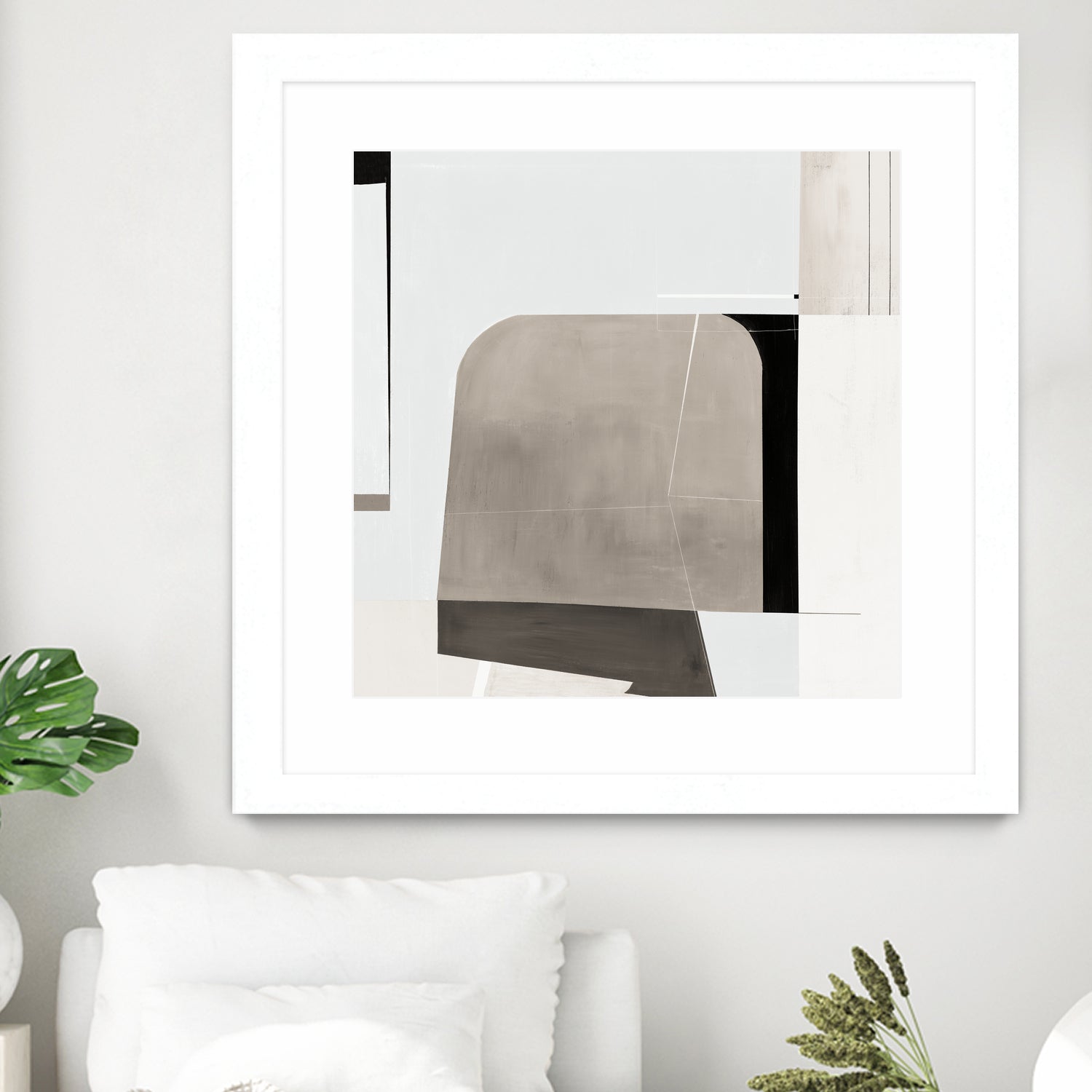 Rugby II by Daleno Art on GIANT ART - beige abstract