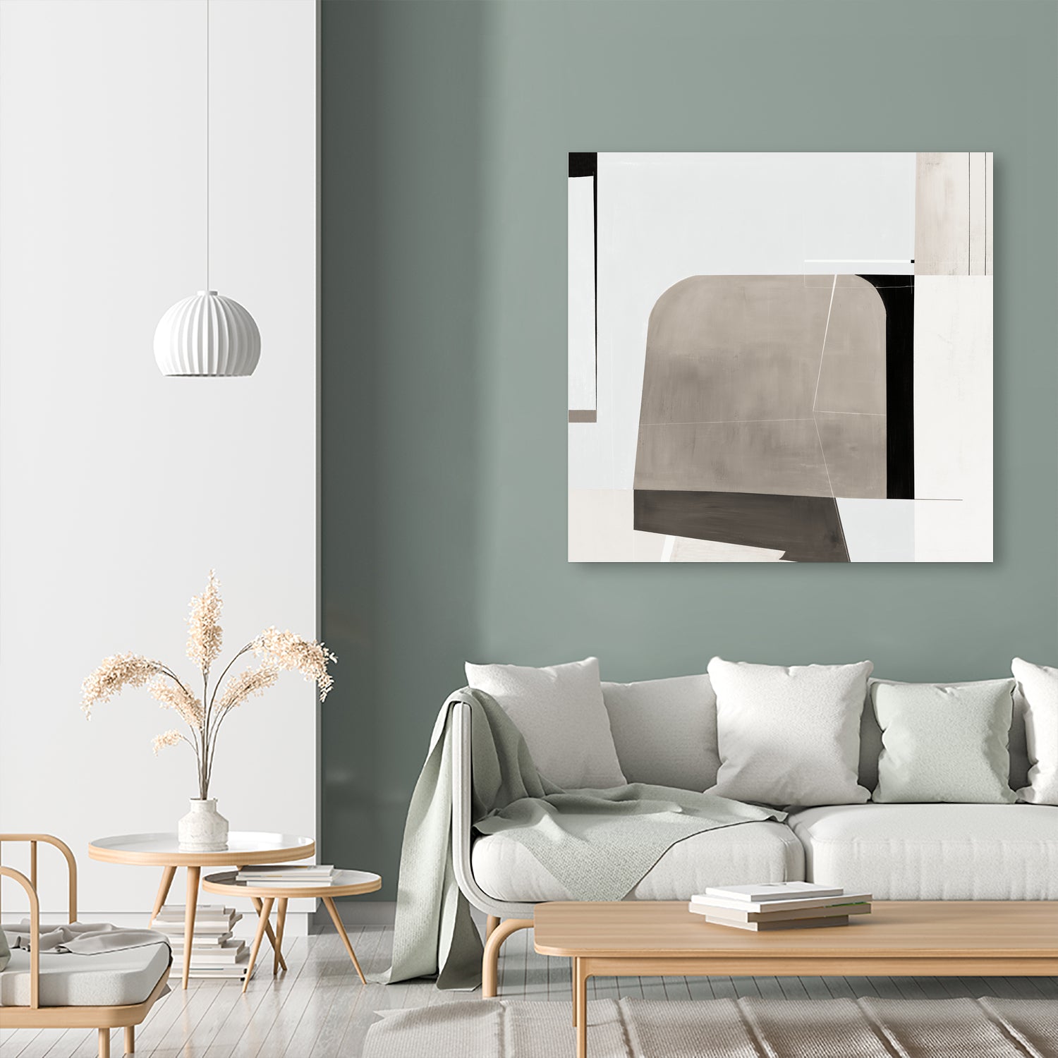 Rugby II by Daleno Art on GIANT ART - beige abstract