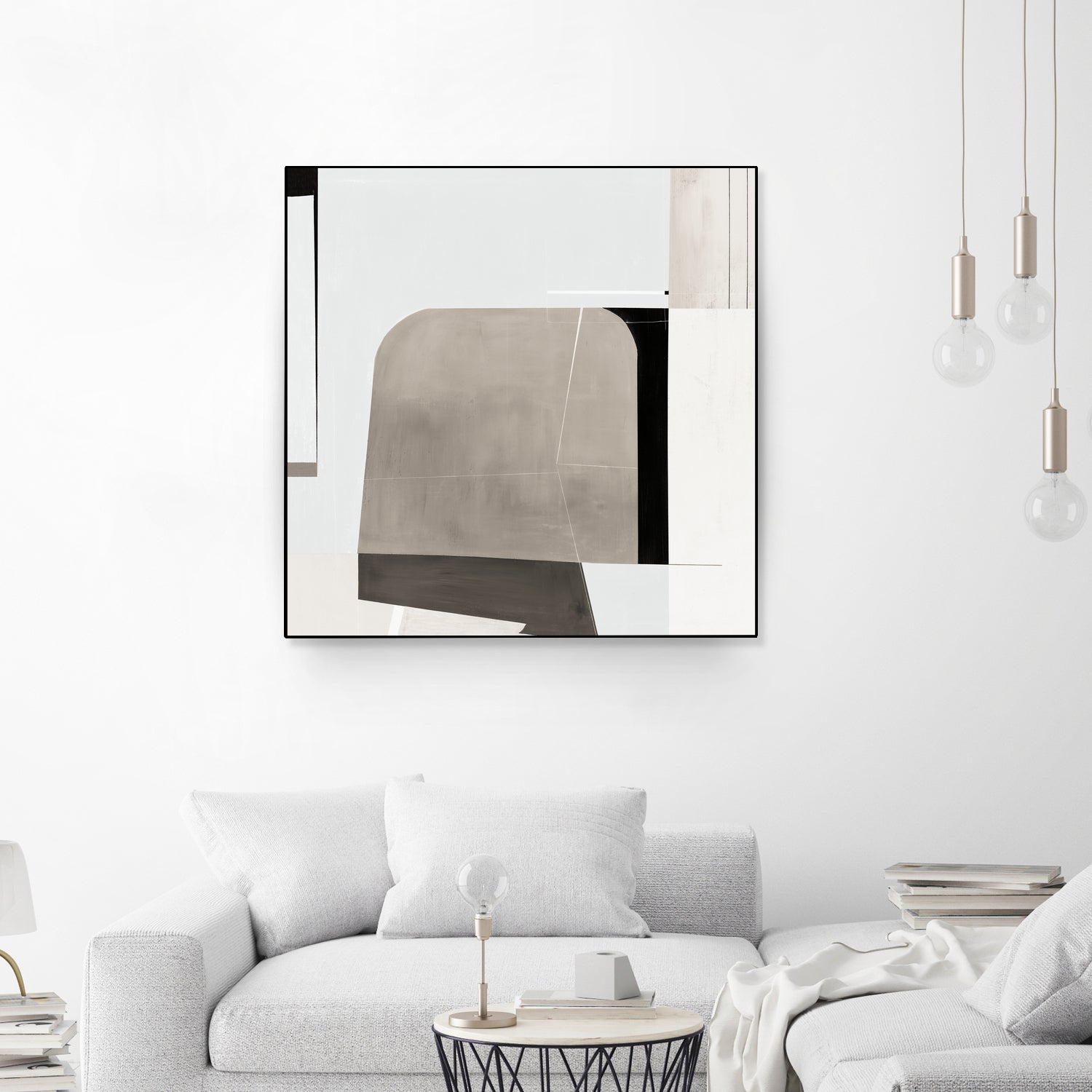 Rugby II by Daleno Art on GIANT ART - beige abstract