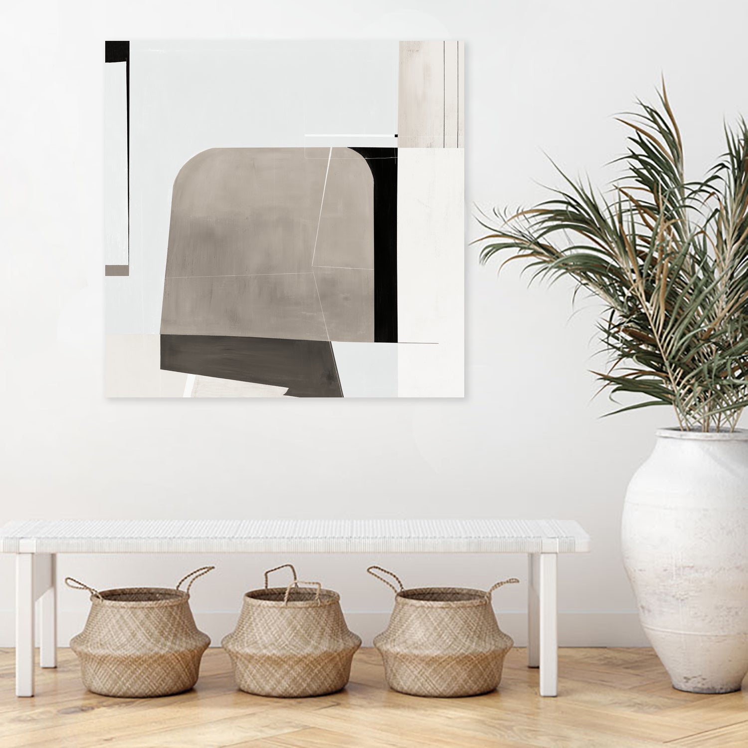 Rugby II by Daleno Art on GIANT ART - beige abstract