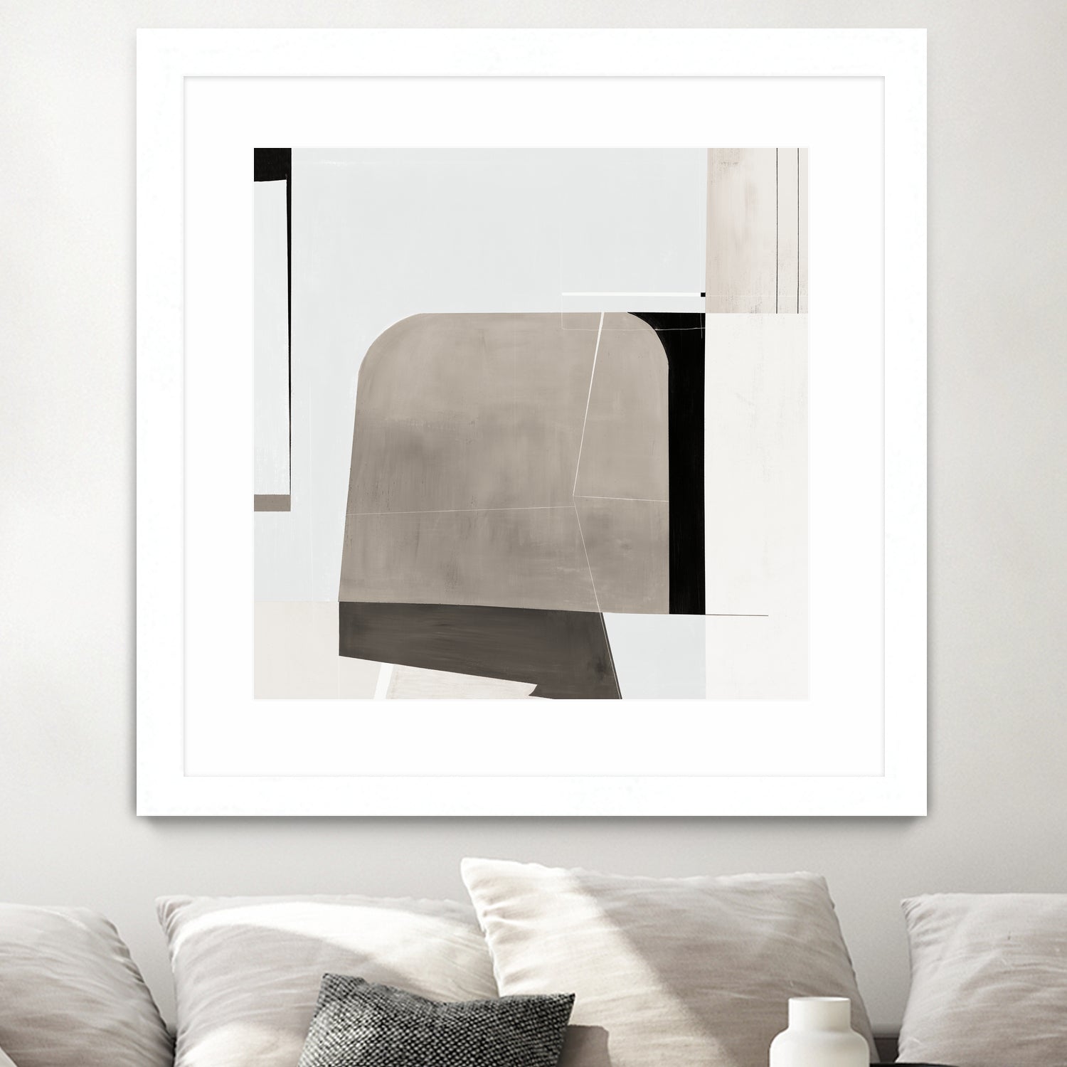 Rugby II by Daleno Art on GIANT ART - beige abstract