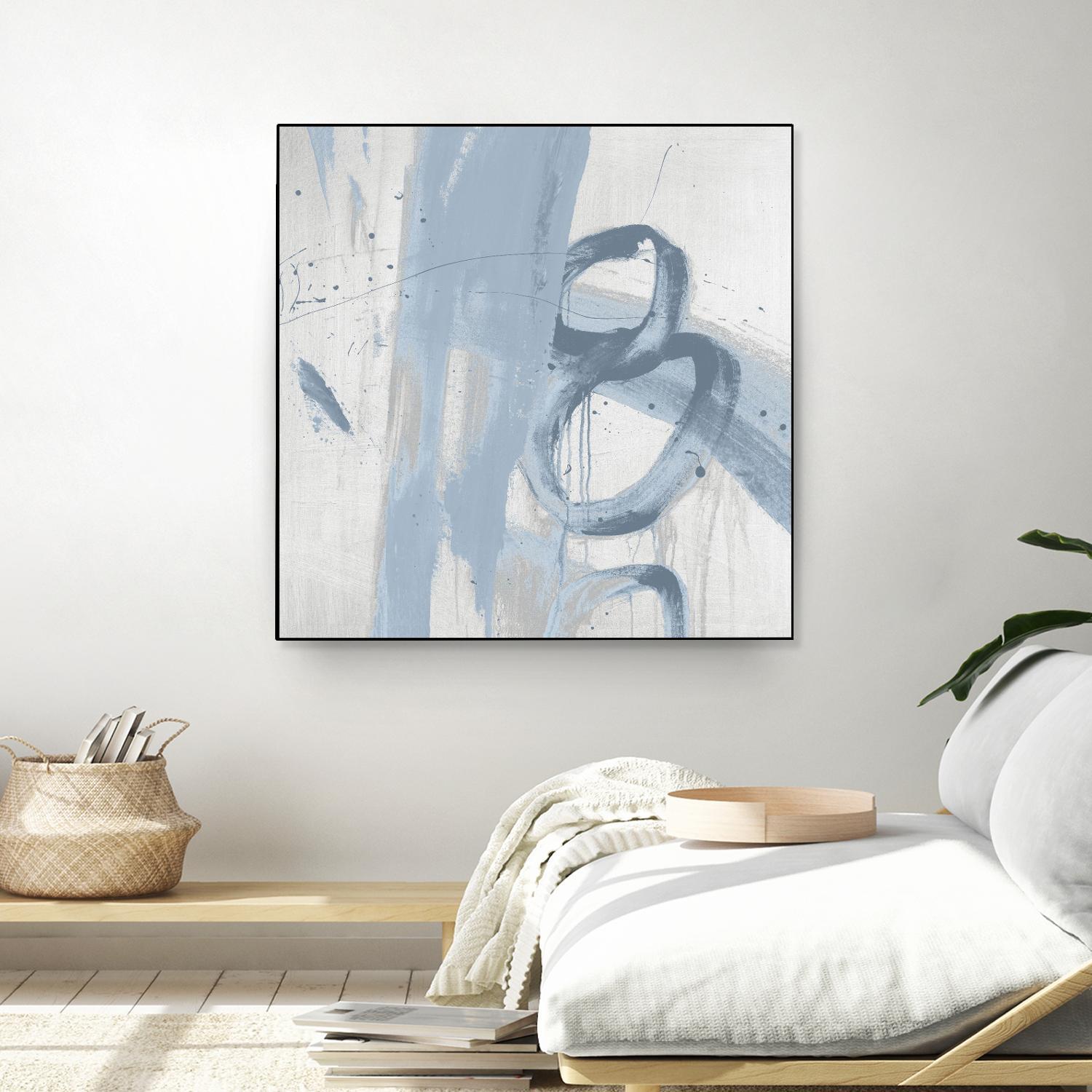 Twice Over IX by Daleno Art on GIANT ART - blue abstract abstrait