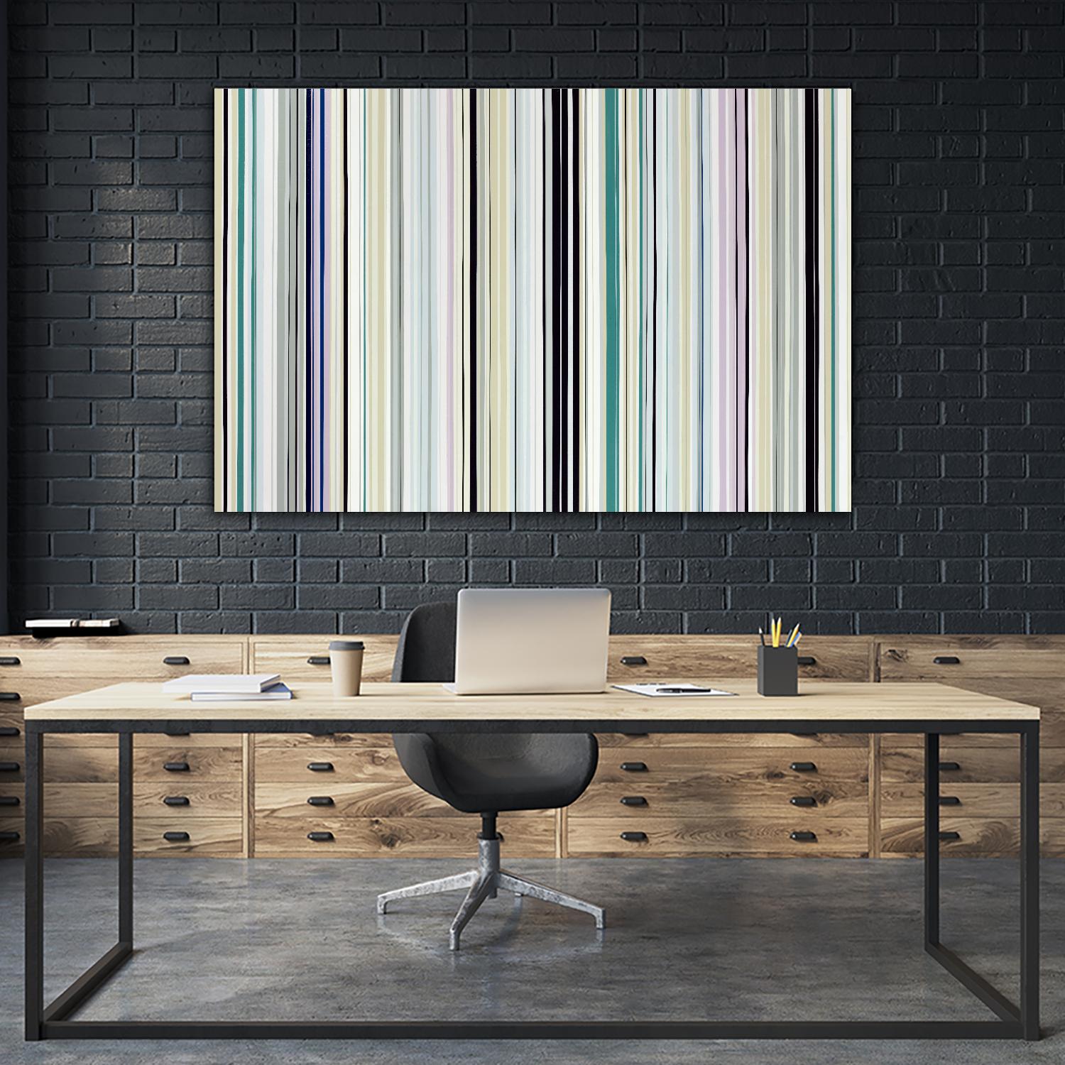 Never Going Straight by Daleno Art on GIANT ART - pink linear stripes