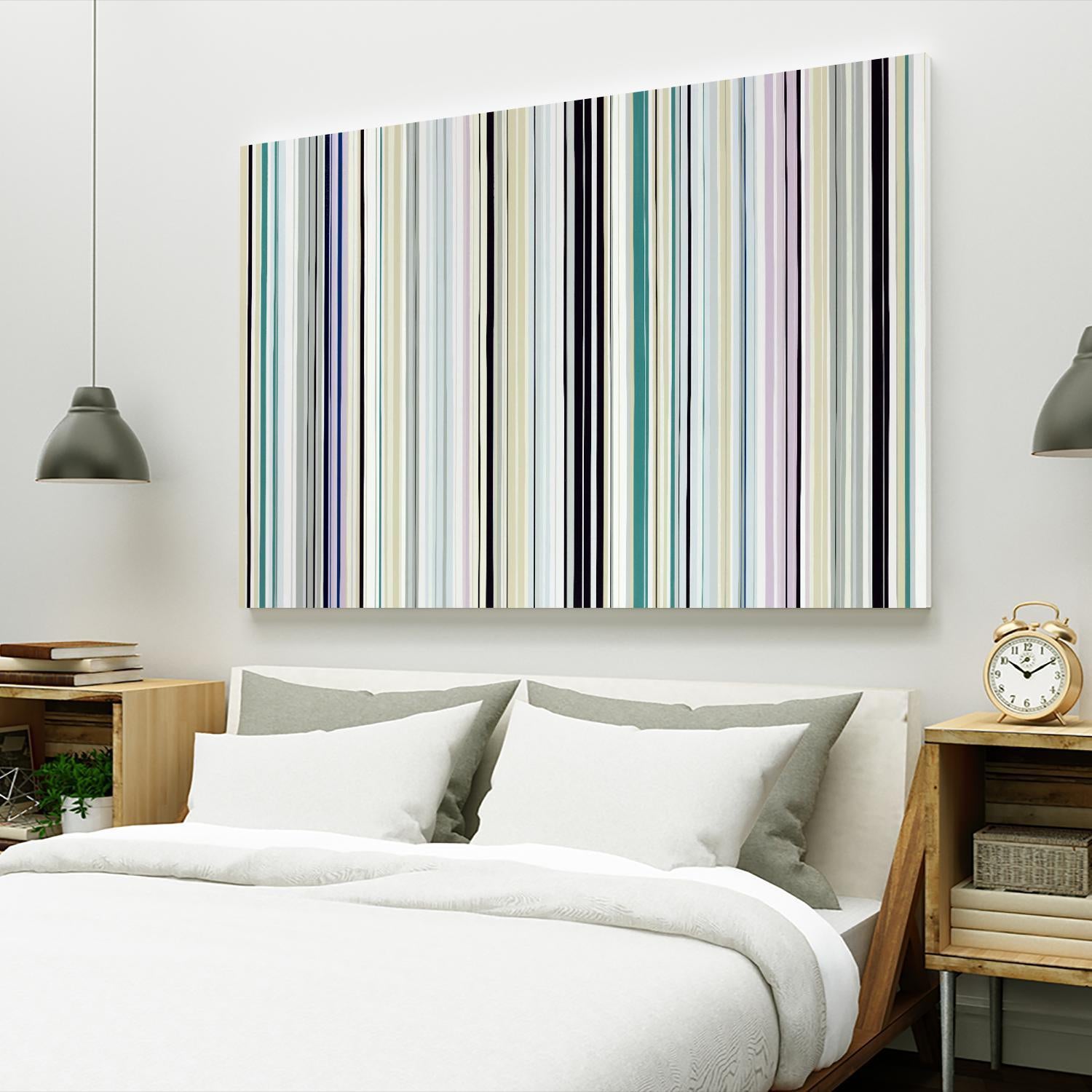 Never Going Straight by Daleno Art on GIANT ART - pink linear stripes