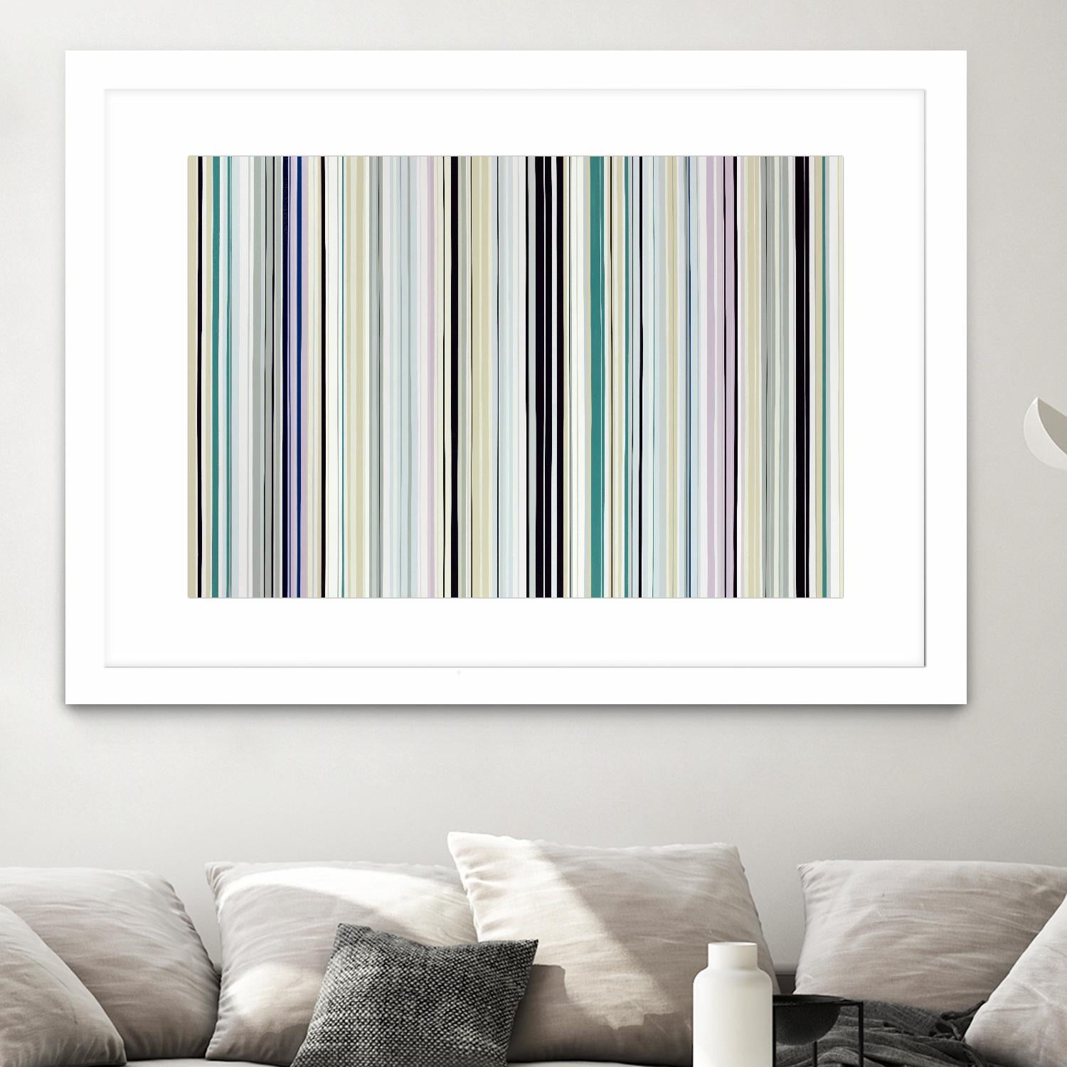 Never Going Straight by Daleno Art on GIANT ART - pink linear stripes