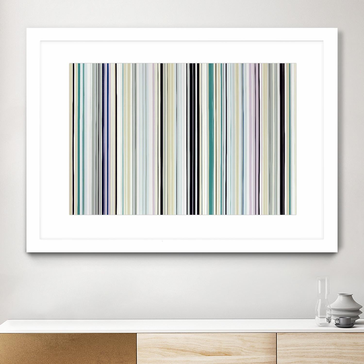 Never Going Straight by Daleno Art on GIANT ART - pink linear stripes