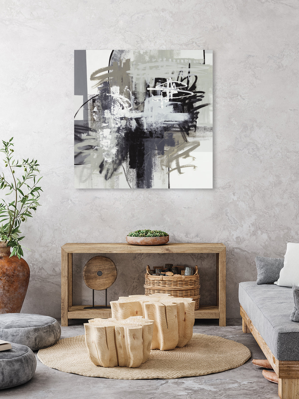 Loud Mouth by Daleno Art on GIANT ART - white abstract