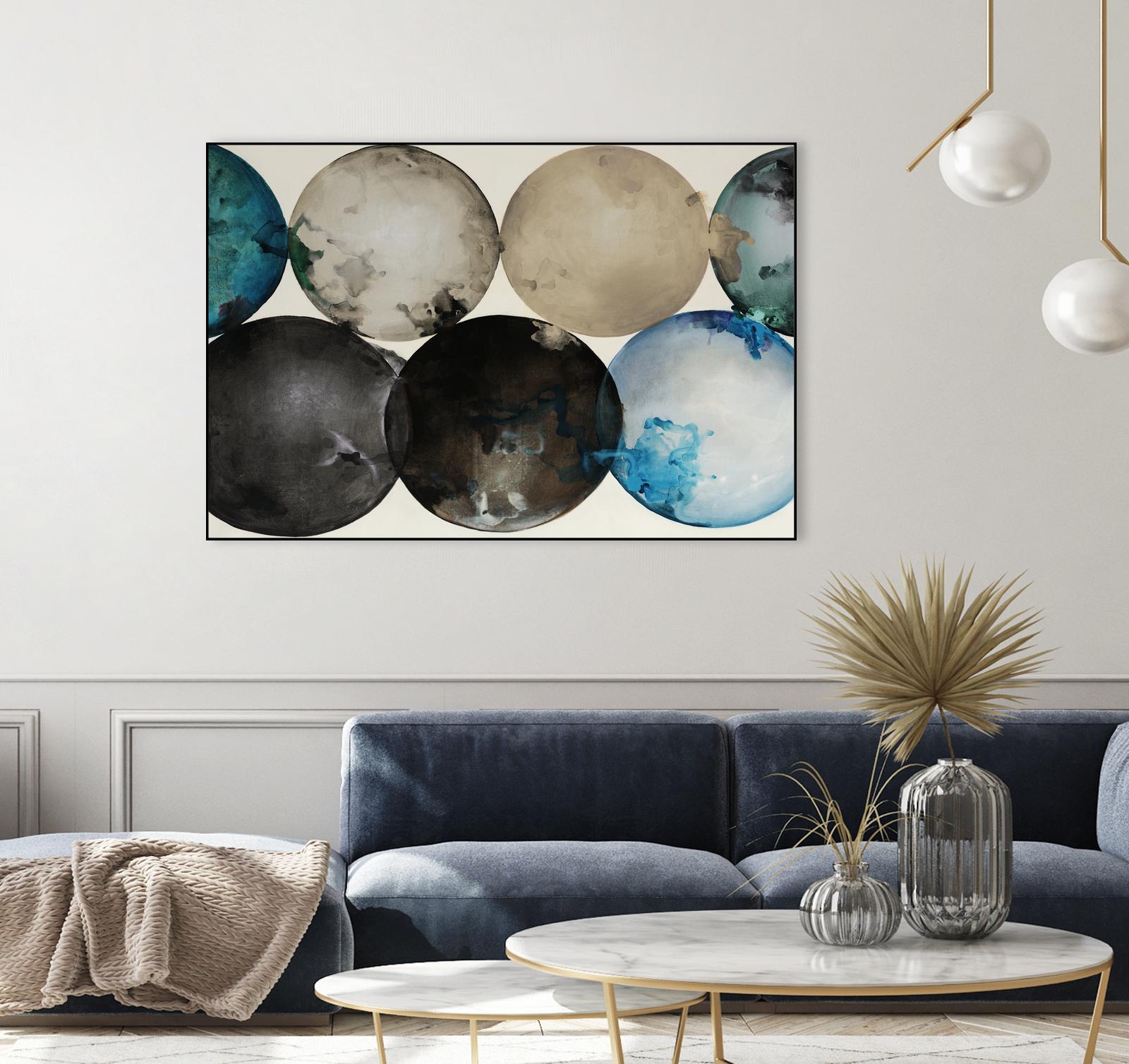 Roll to the Top by Daleno Art on GIANT ART - beige shapes circle