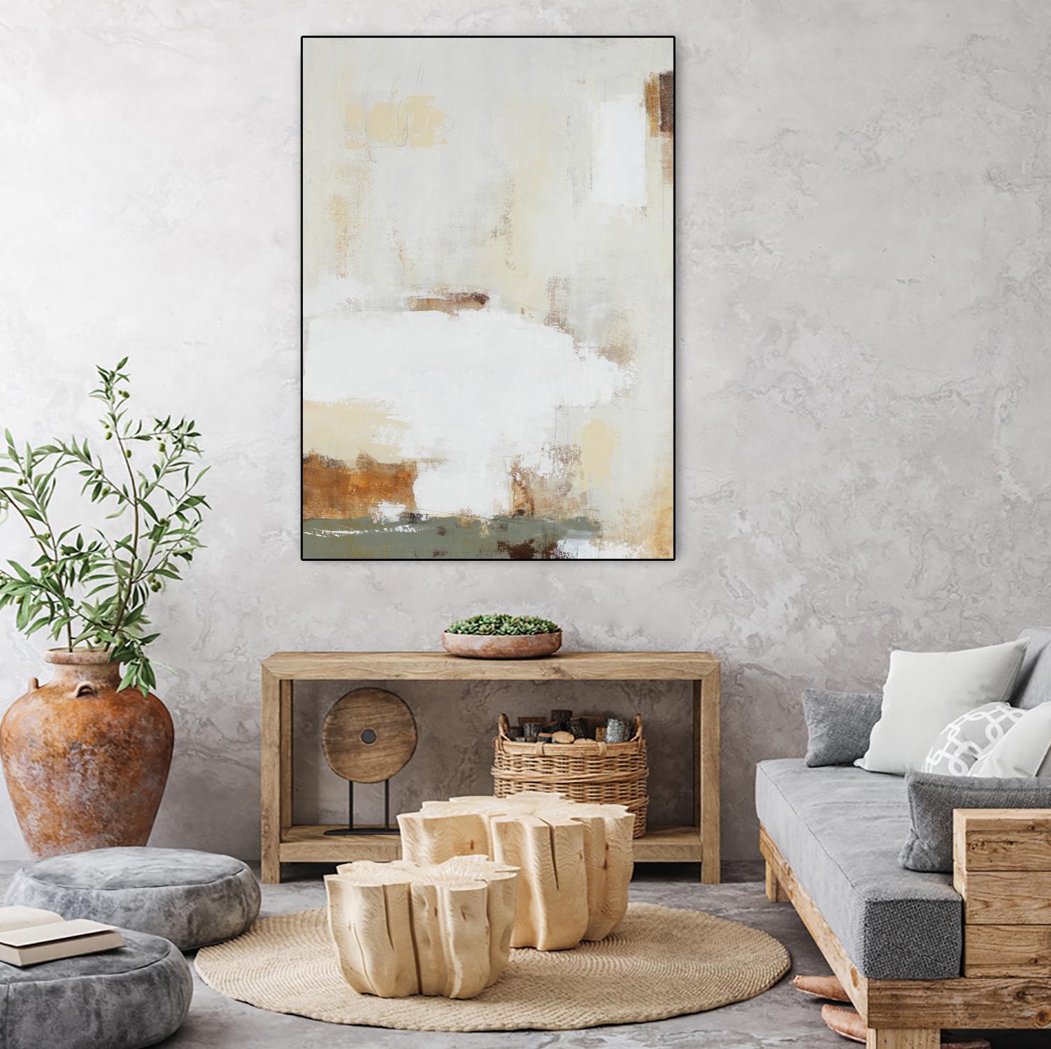 Buff for Mr Ruff by Daleno Art on GIANT ART - white abstract