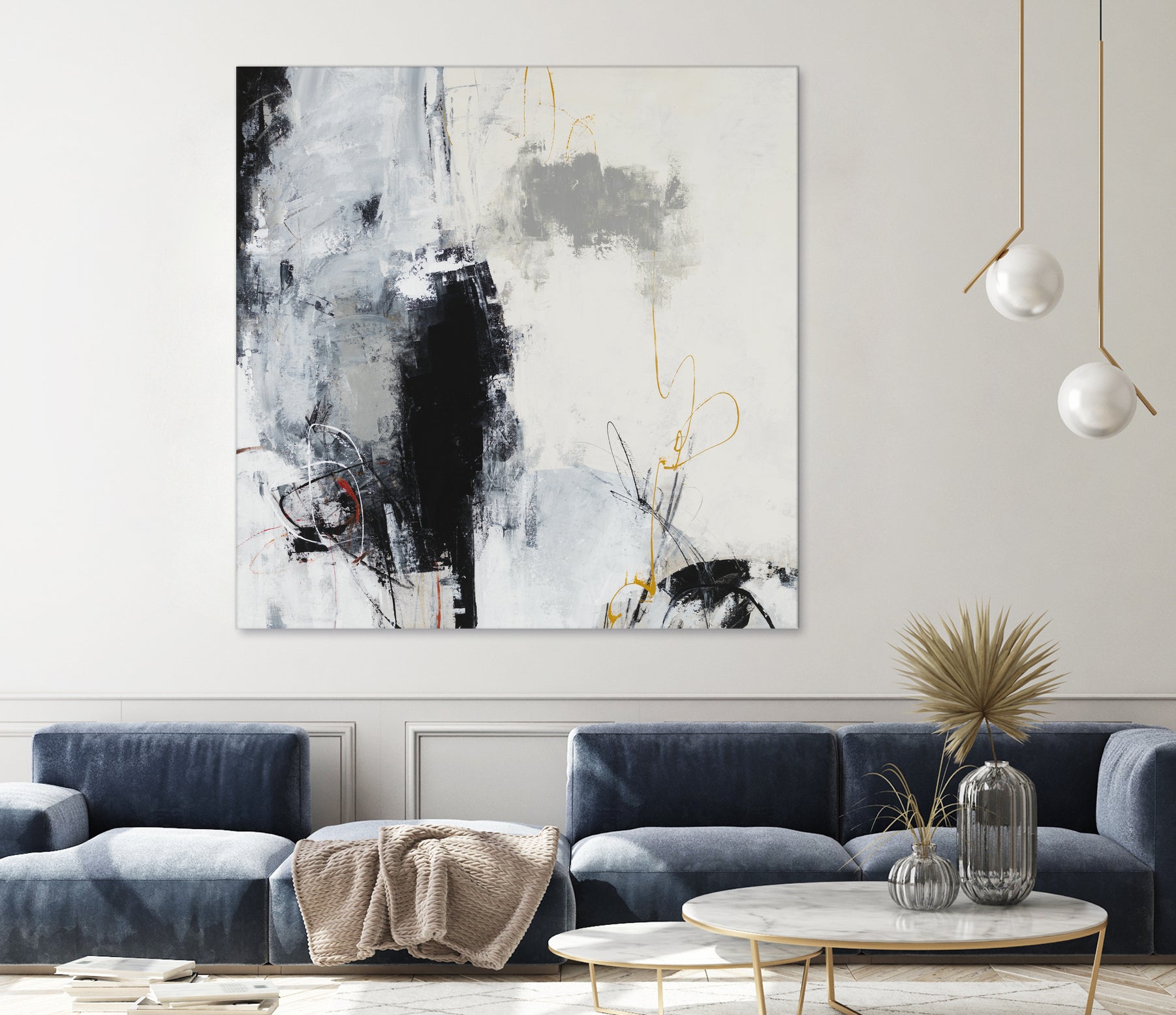 Center of the Mind by Daleno Art on GIANT ART - grey abstract