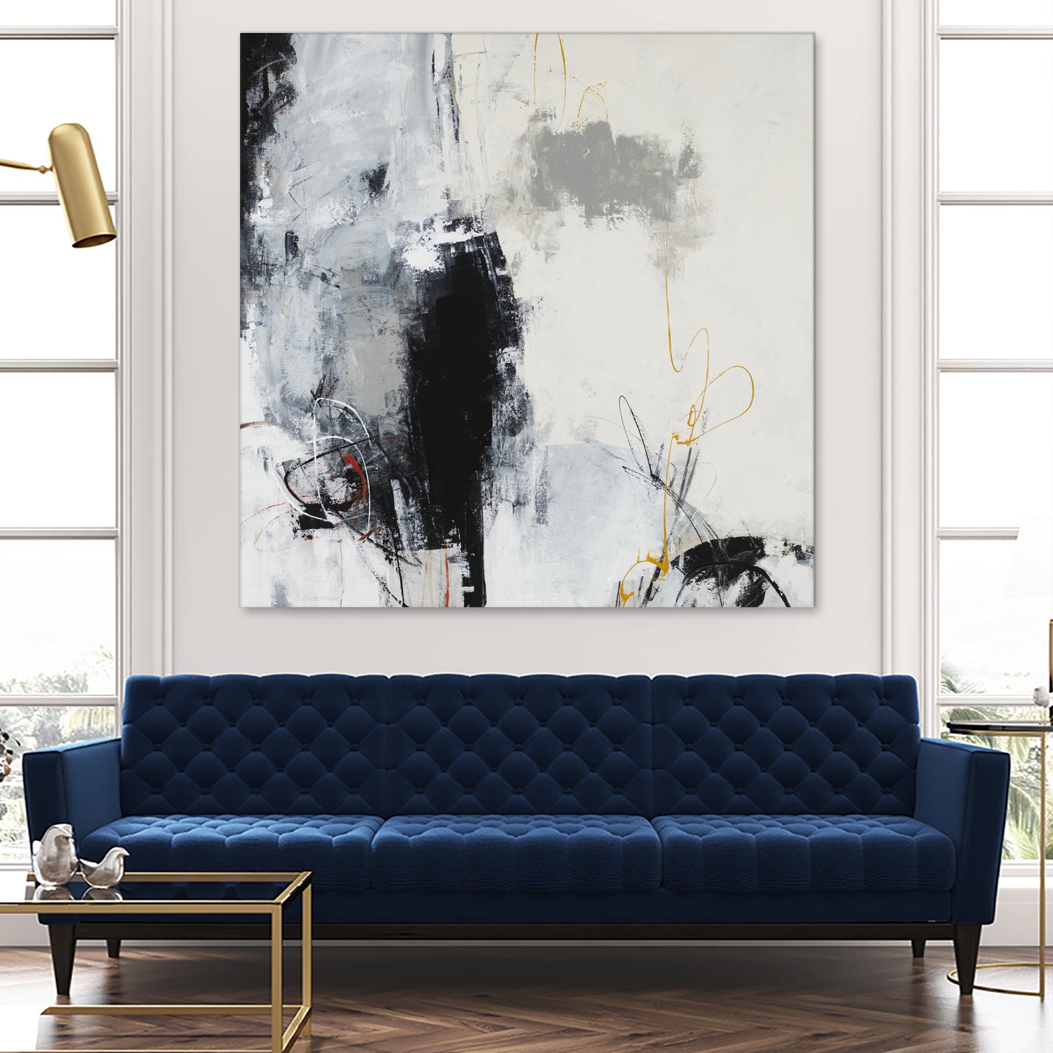 Center of the Mind by Daleno Art on GIANT ART - grey abstract