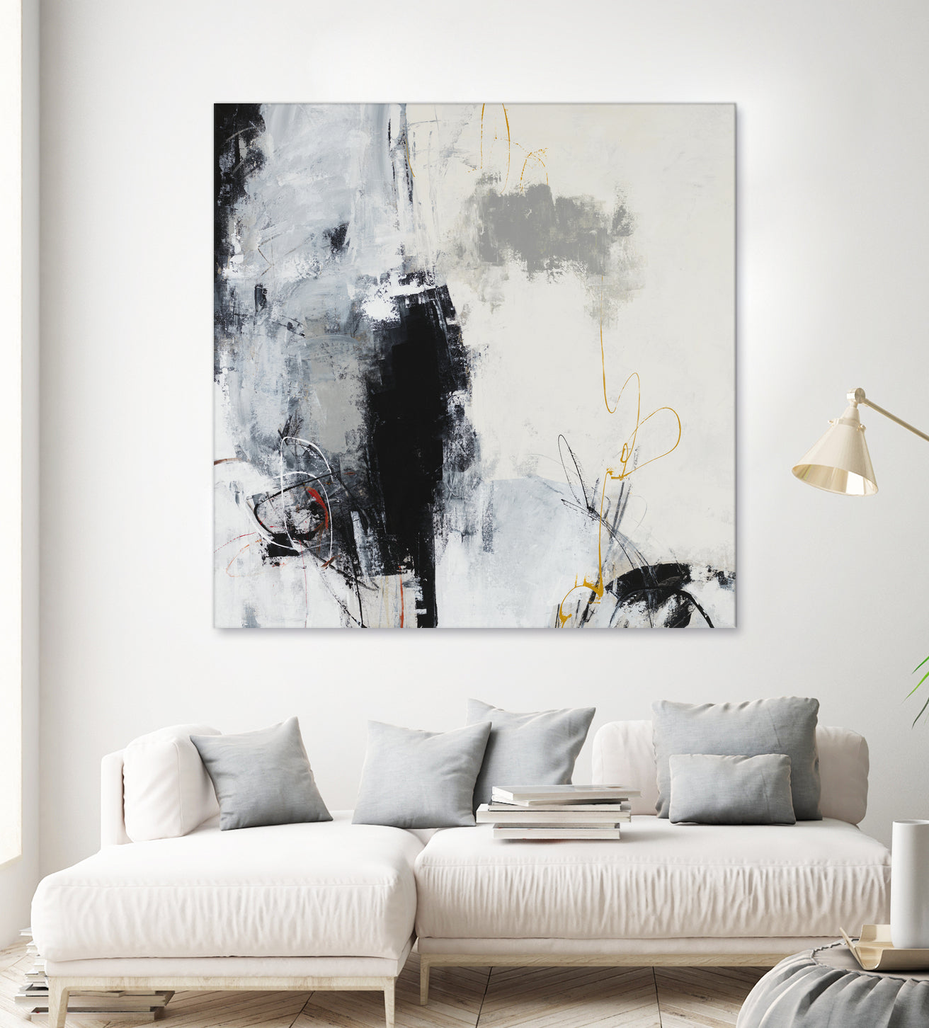 Center of the Mind by Daleno Art on GIANT ART - grey abstract
