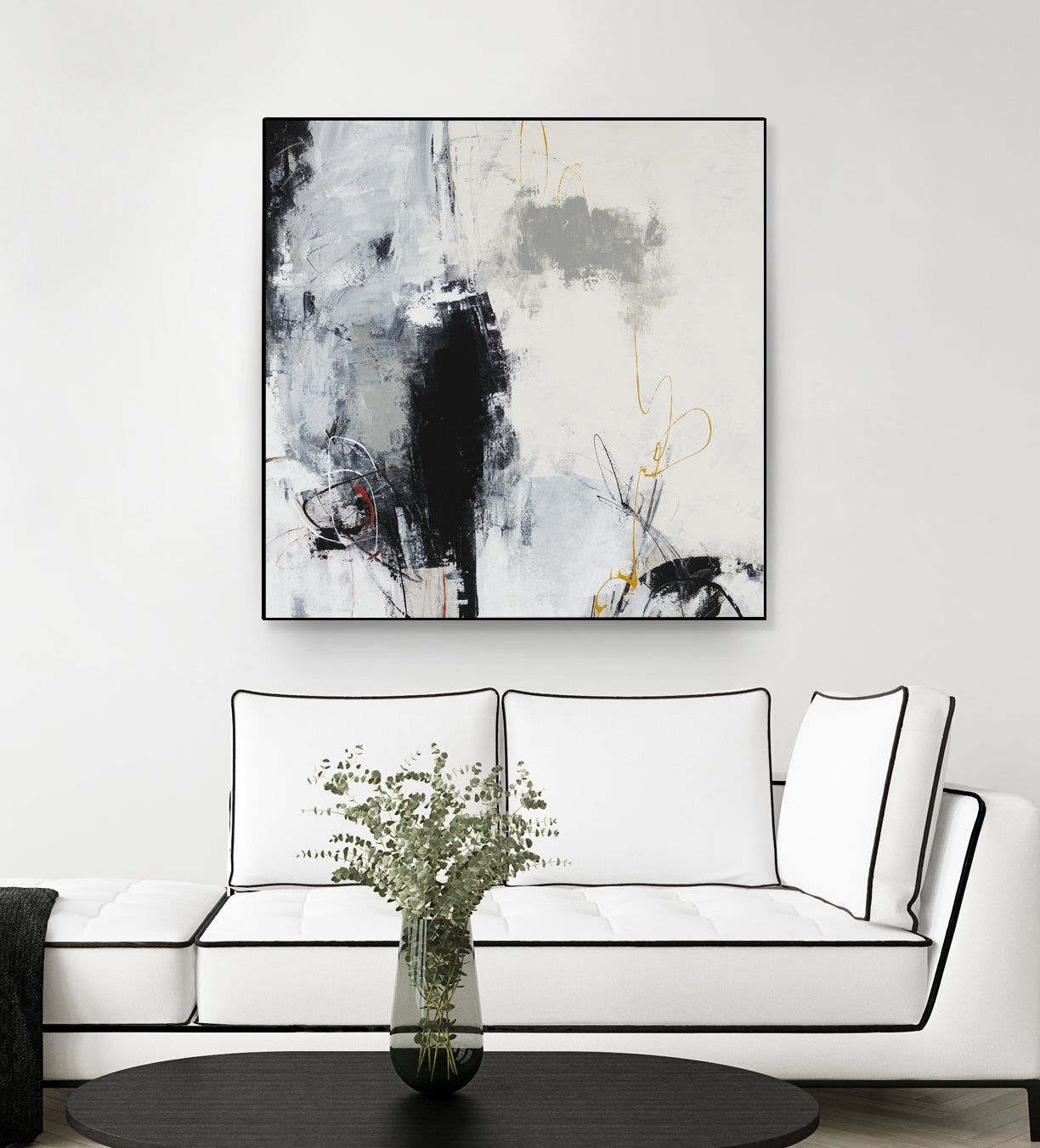 Center of the Mind by Daleno Art on GIANT ART - grey abstract