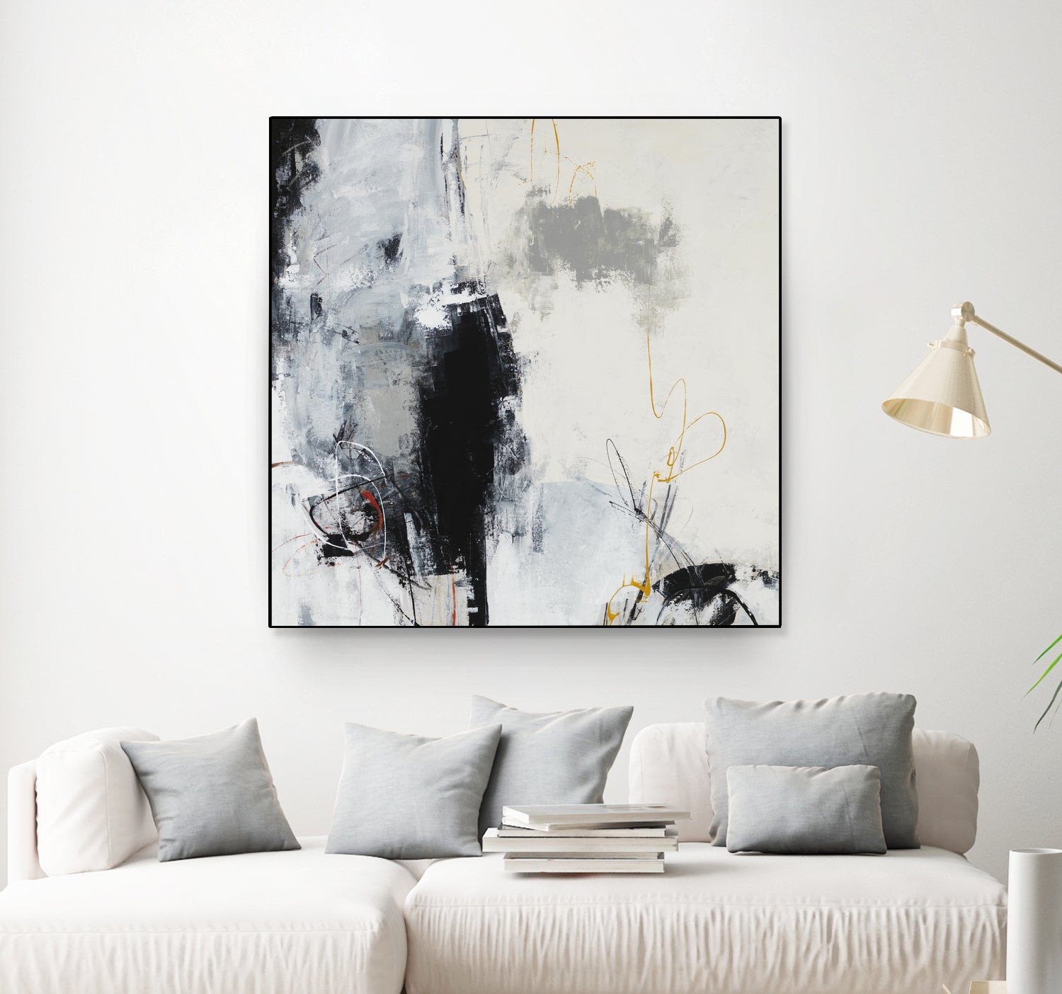 Center of the Mind by Daleno Art on GIANT ART - grey abstract