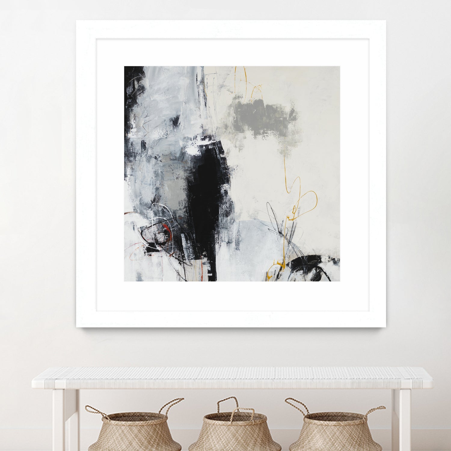 Center of the Mind by Daleno Art on GIANT ART - grey abstract