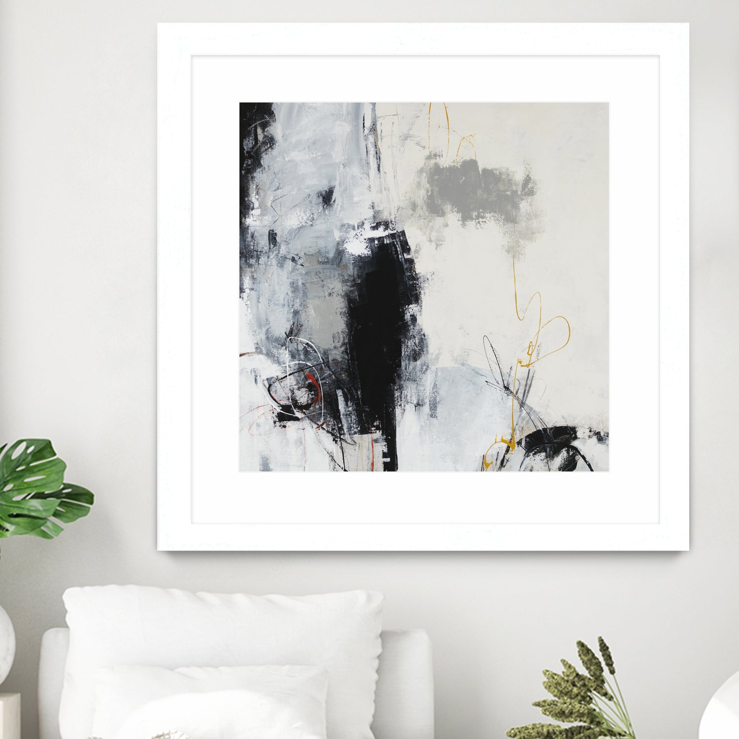 Center of the Mind by Daleno Art on GIANT ART - grey abstract