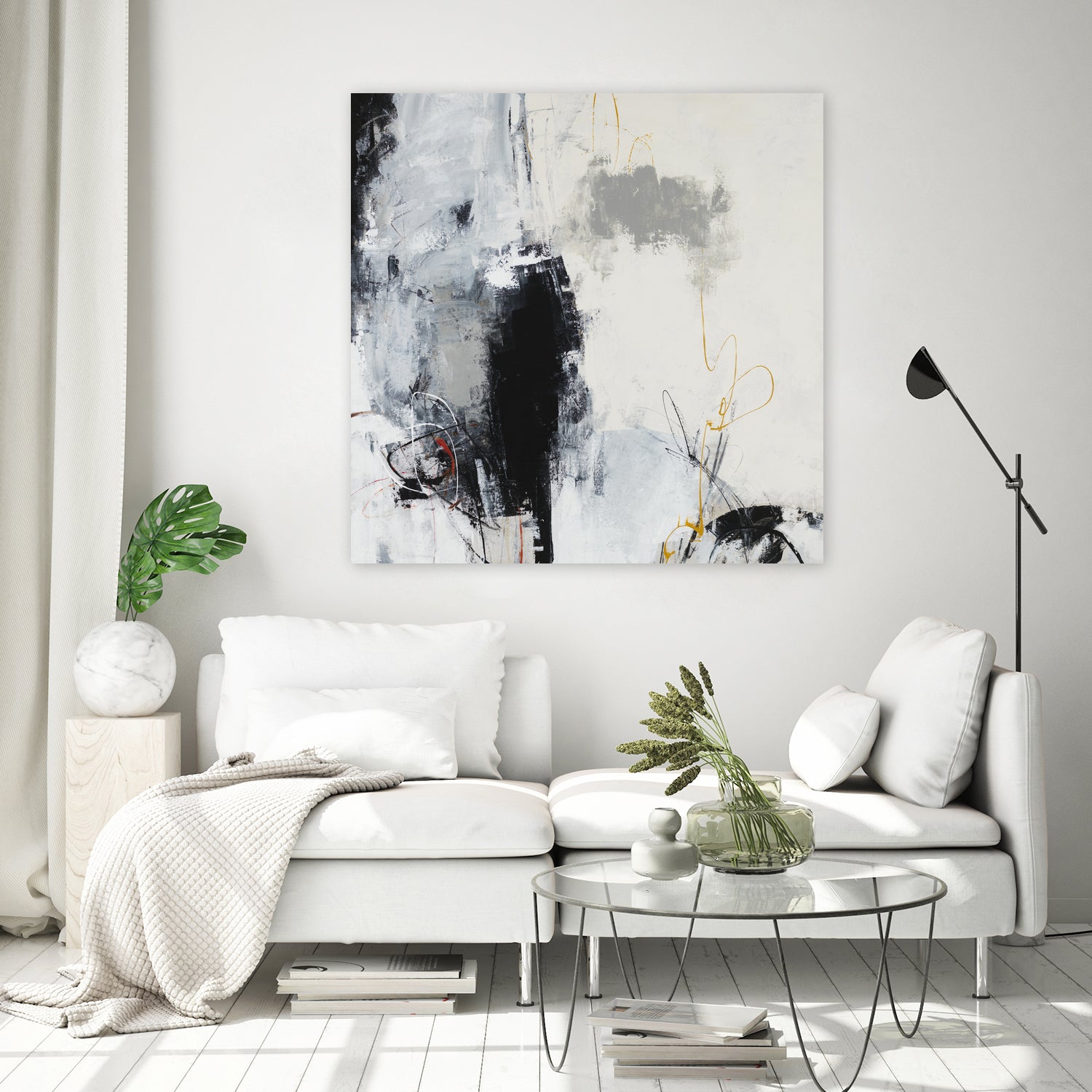 Center of the Mind by Daleno Art on GIANT ART - grey abstract