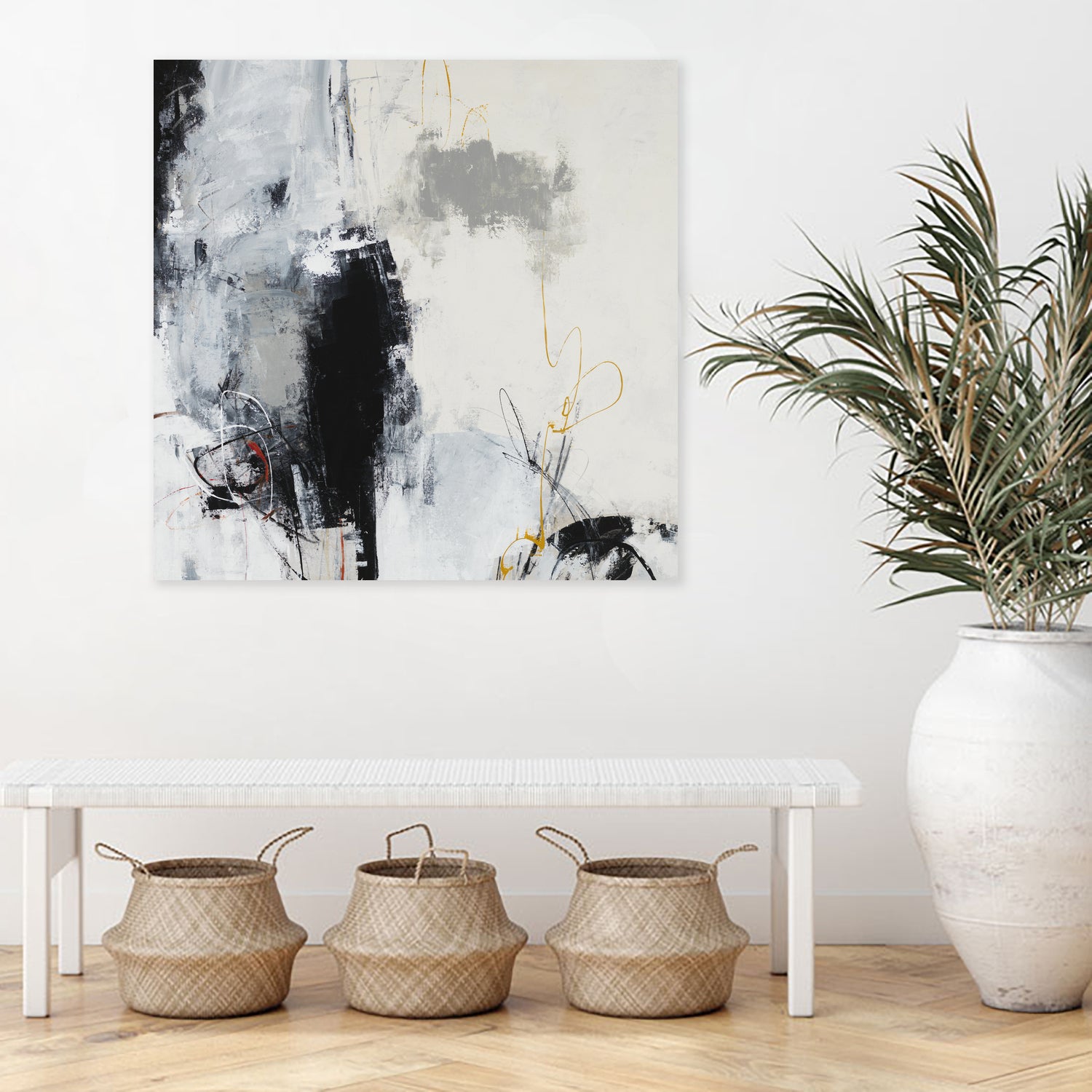 Center of the Mind by Daleno Art on GIANT ART - grey abstract