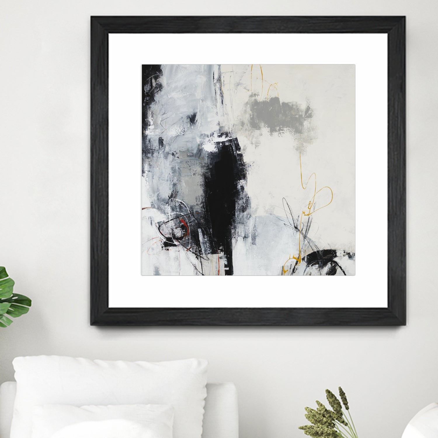 Center of the Mind by Daleno Art on GIANT ART - grey abstract