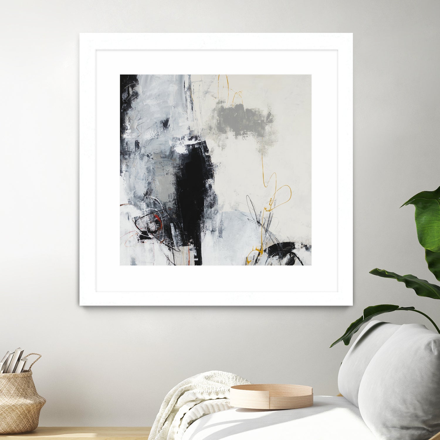 Center of the Mind by Daleno Art on GIANT ART - grey abstract