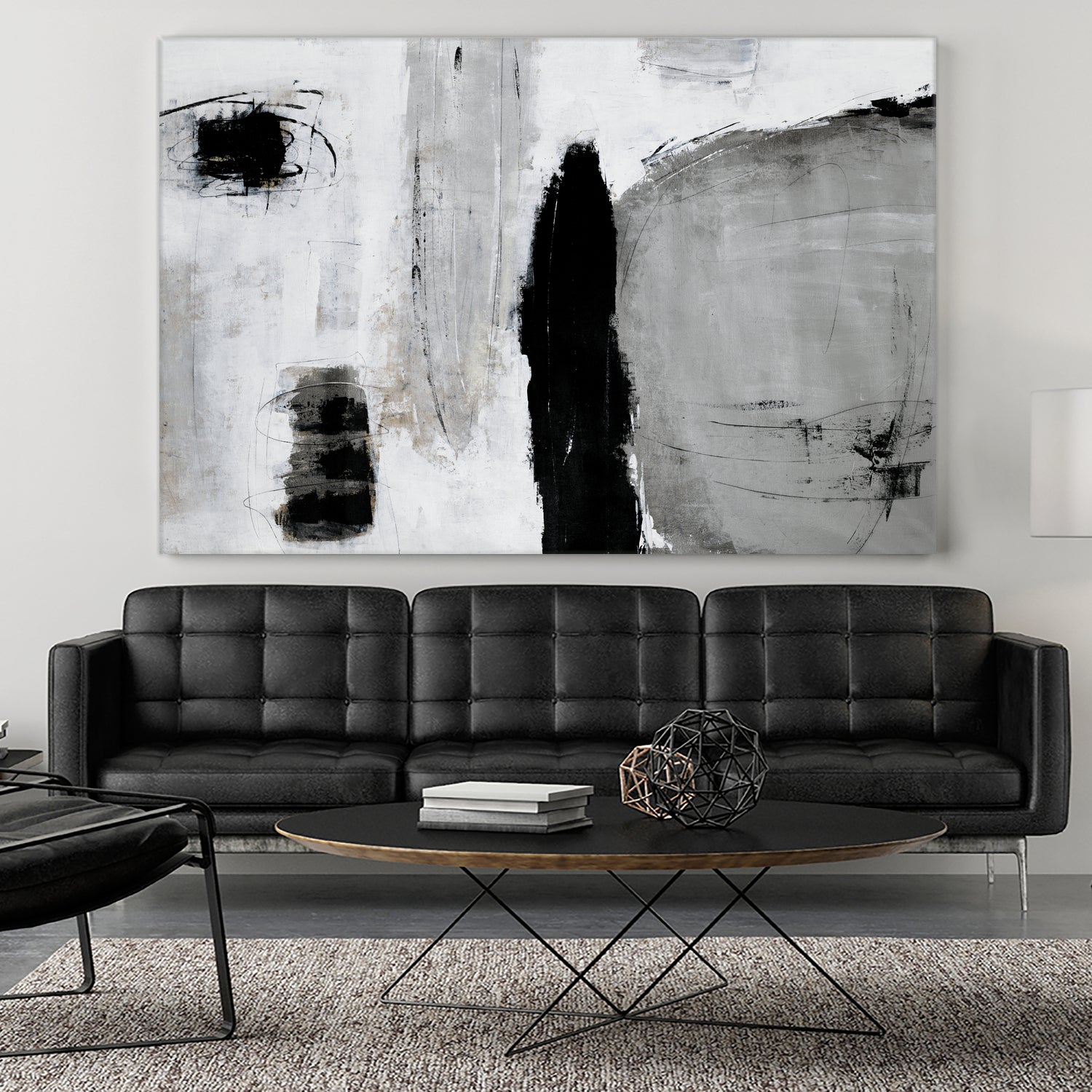 Unlevel by Daleno Art on GIANT ART - grey abstract