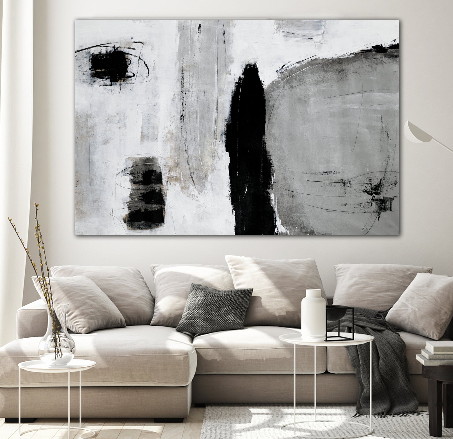 Unlevel by Daleno Art on GIANT ART - grey abstract