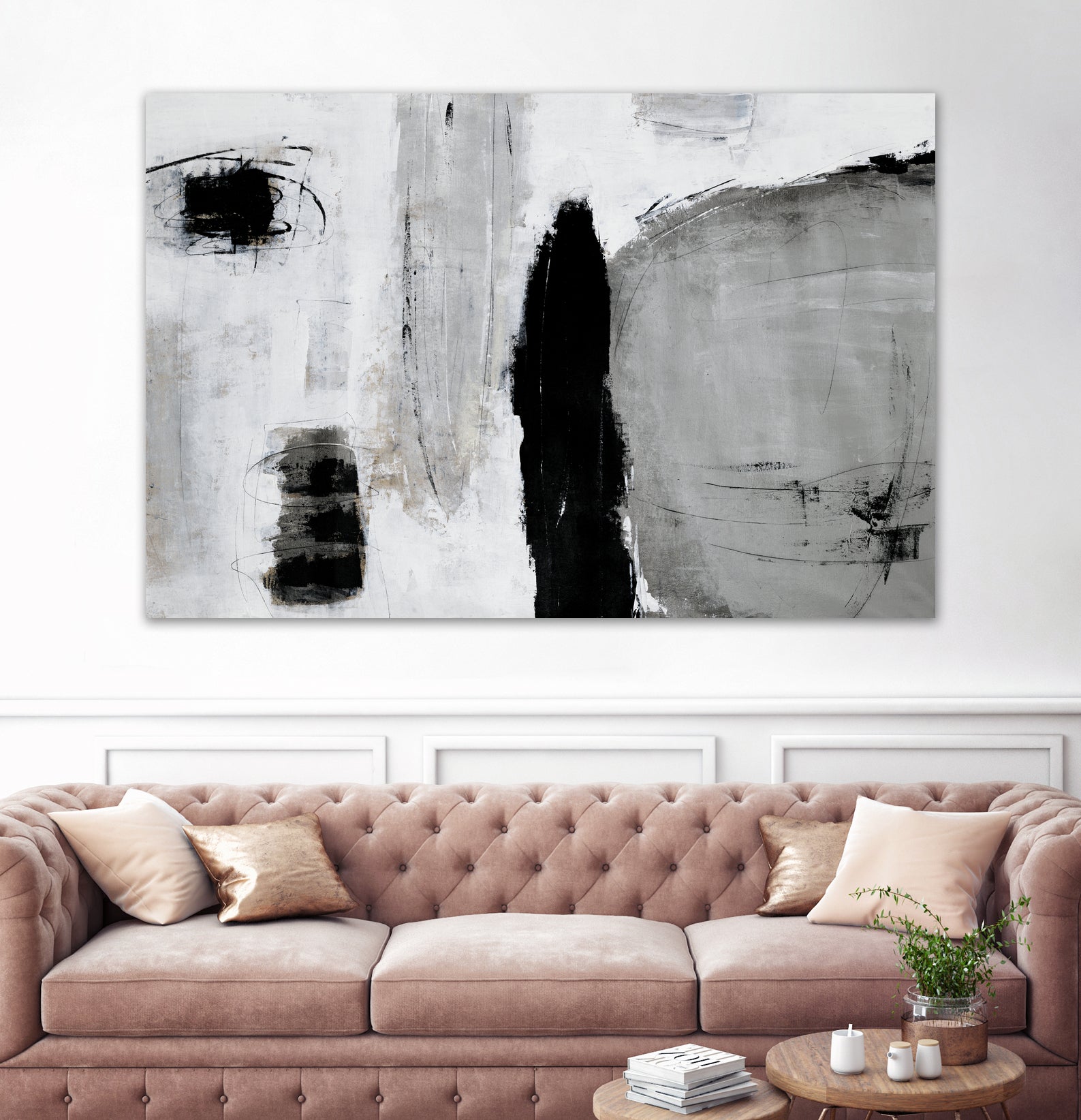 Unlevel by Daleno Art on GIANT ART - grey abstract